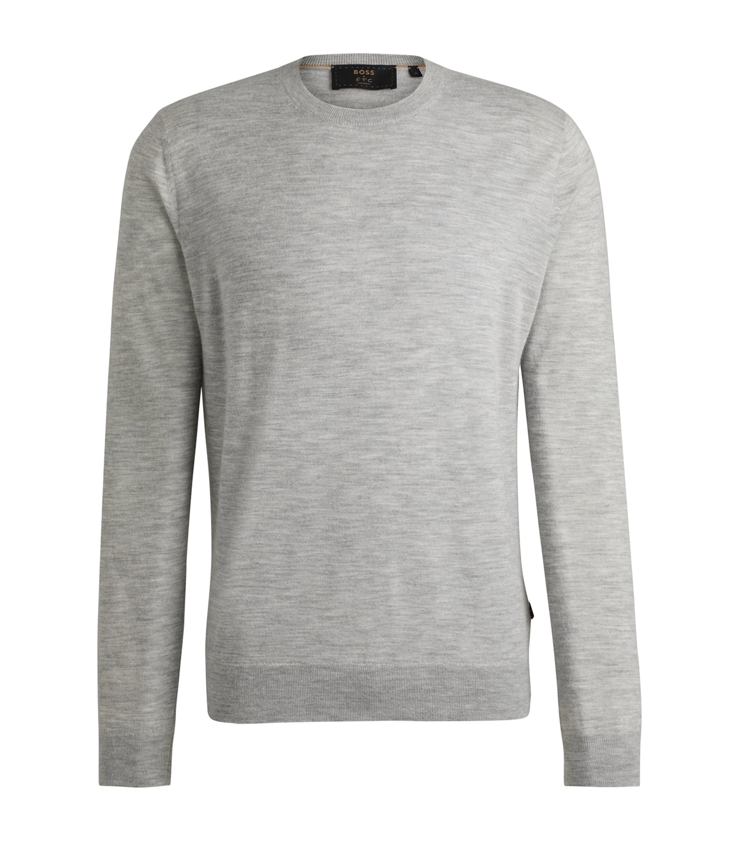 Shop Hugo Boss Cashmere Sweater In Grey