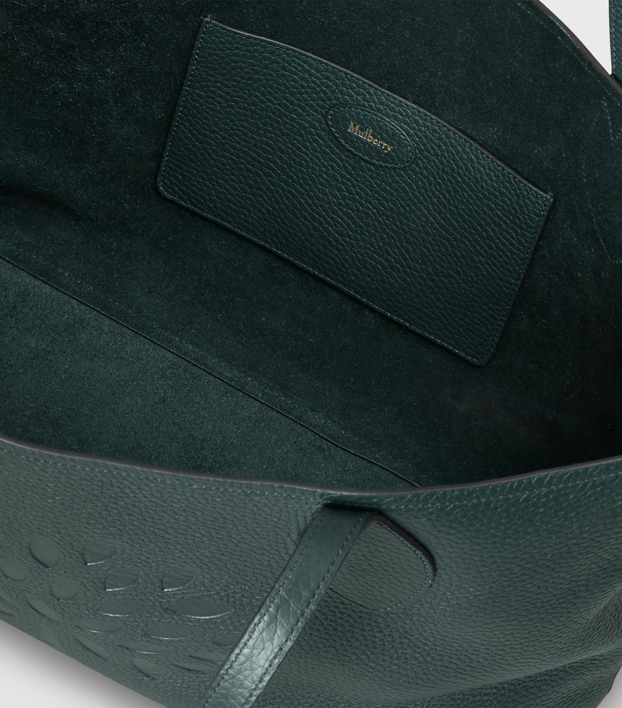 Mulberry Leather Tree Tote Bag Mulberry Green Image 4