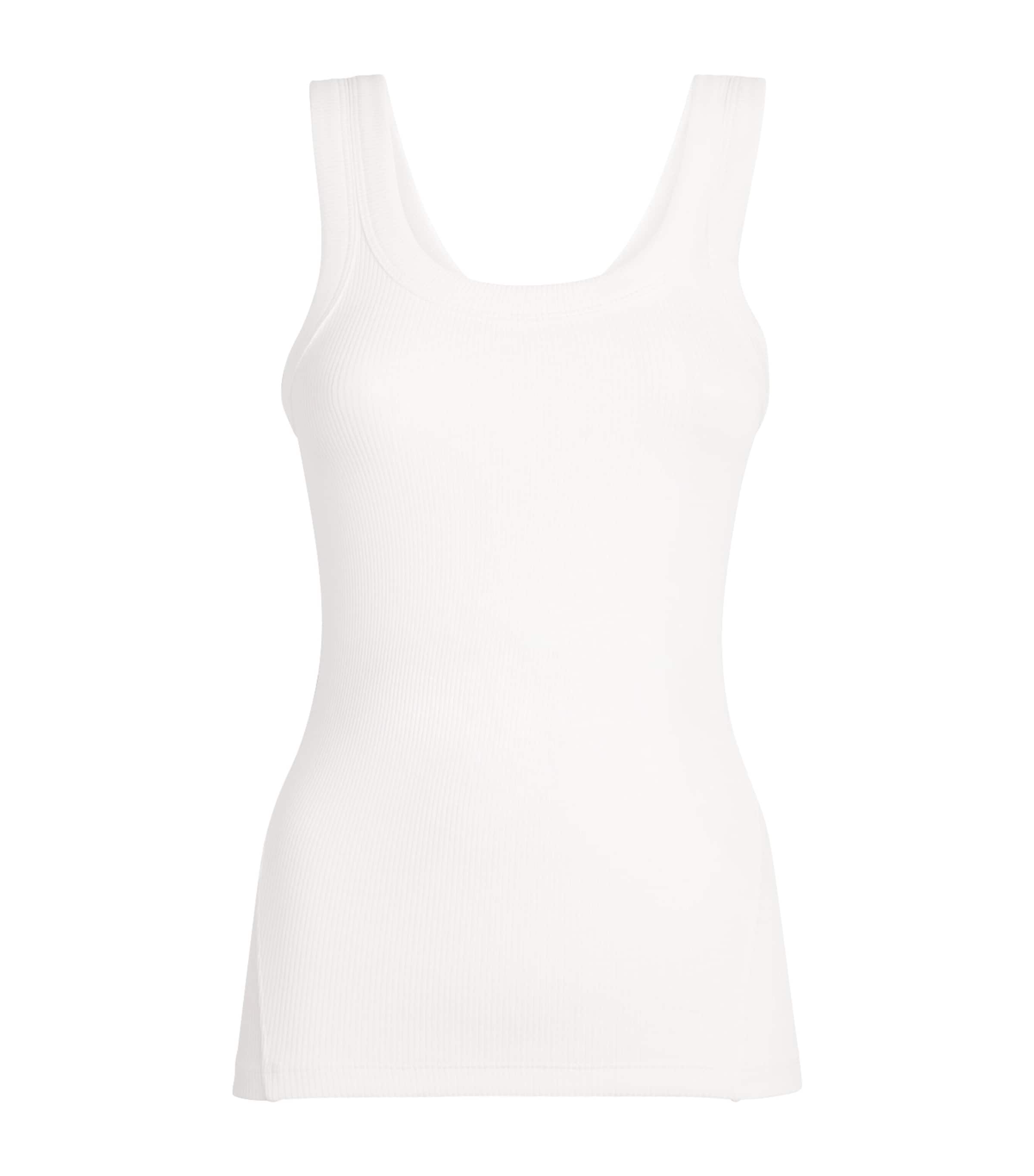 Rag & Bone The Essential Rib Tank Top In White