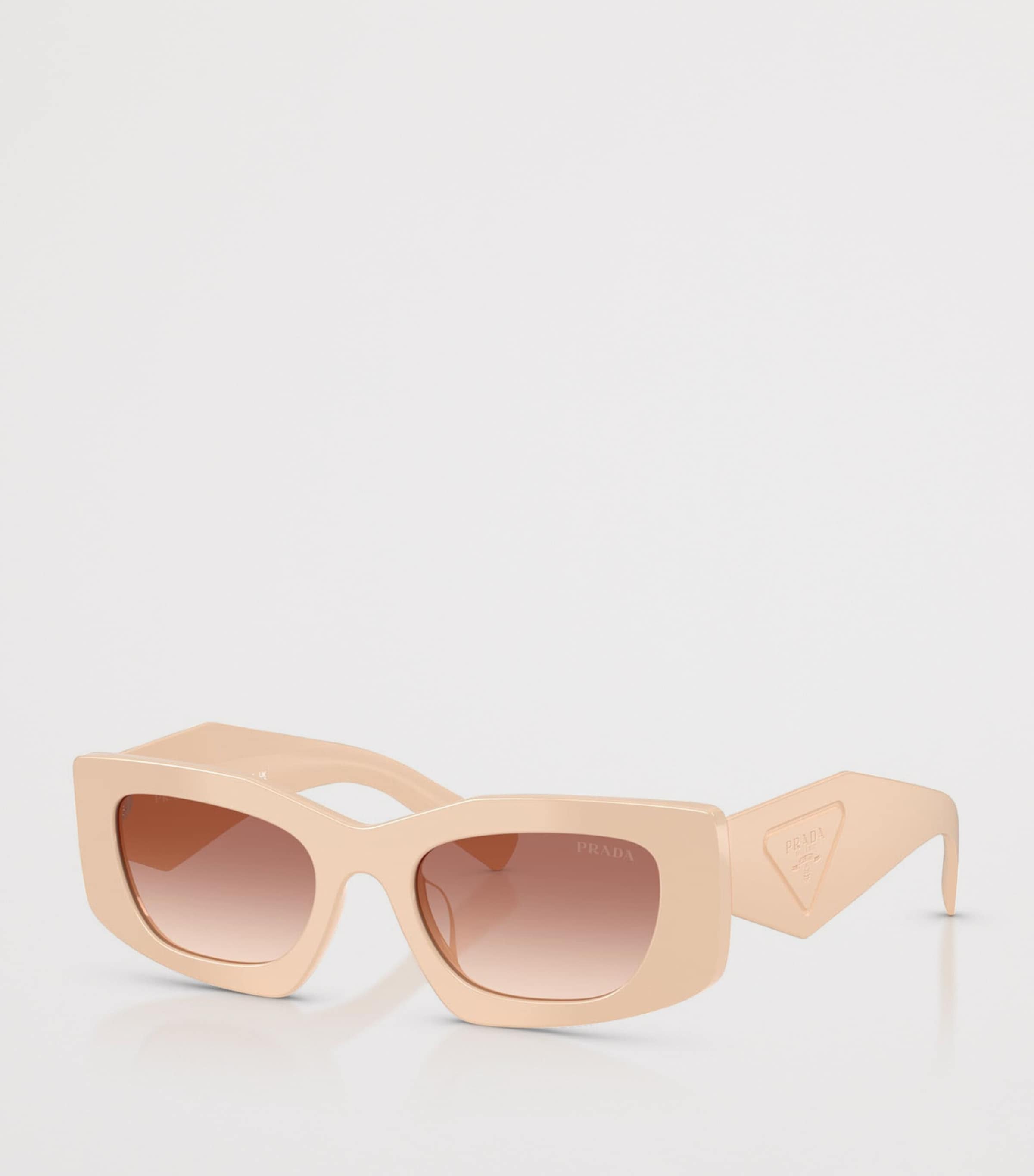 Prada Irregular Rectangle Sunglasses Pink Image 2