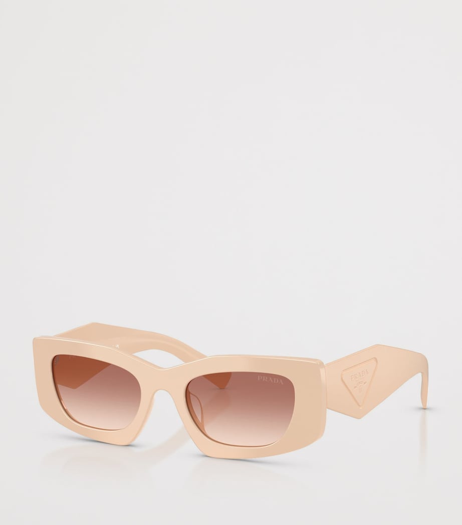 Prada Irregular Rectangle Sunglasses Pink Image 2