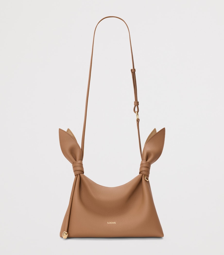 LOEWE Mini Leather Scarf Shoulder Bag Mocha Image 9