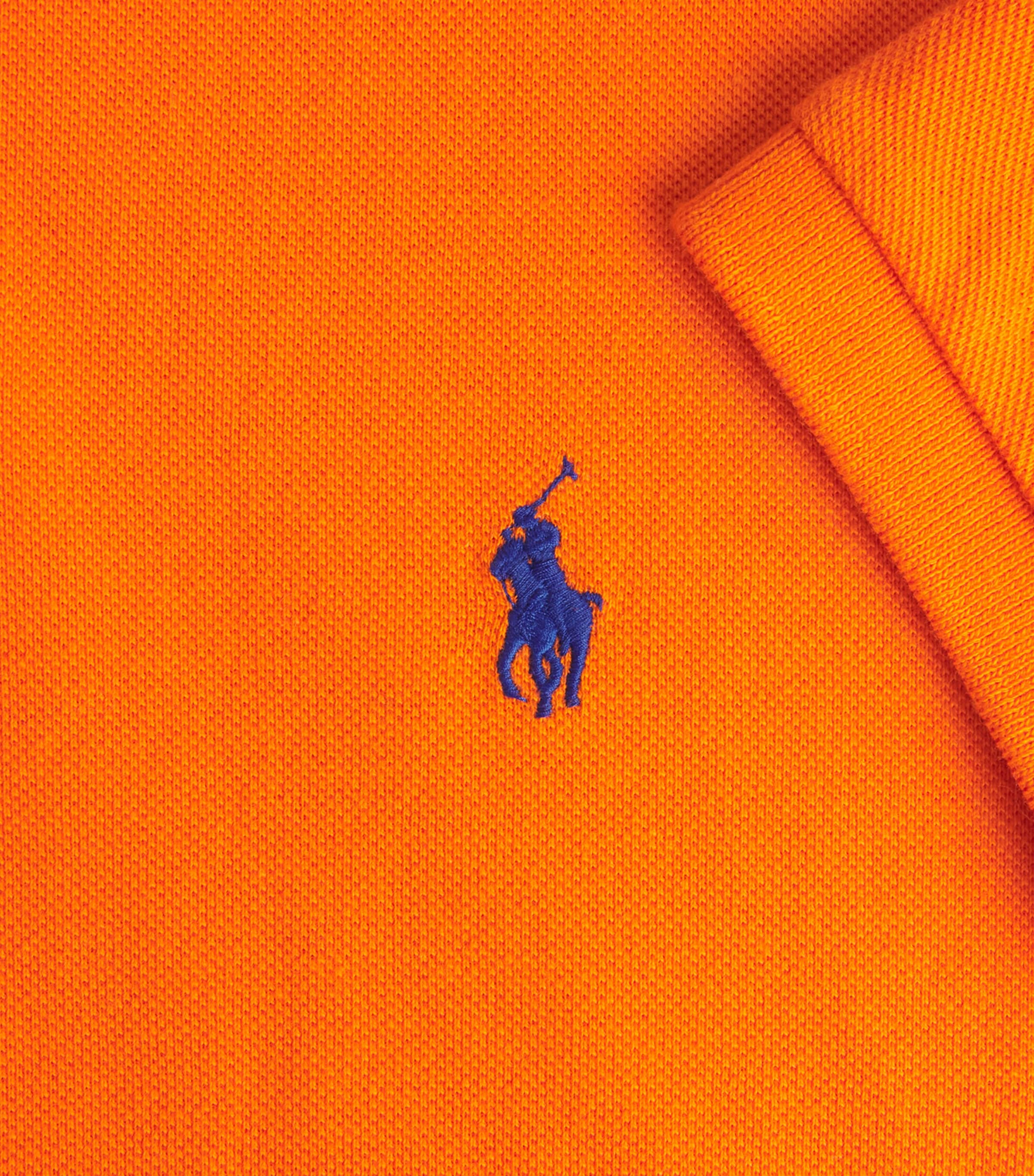 Polo Ralph Lauren Mens Cotton Mesh Polo Pony Polo Shirt Orange Image 5