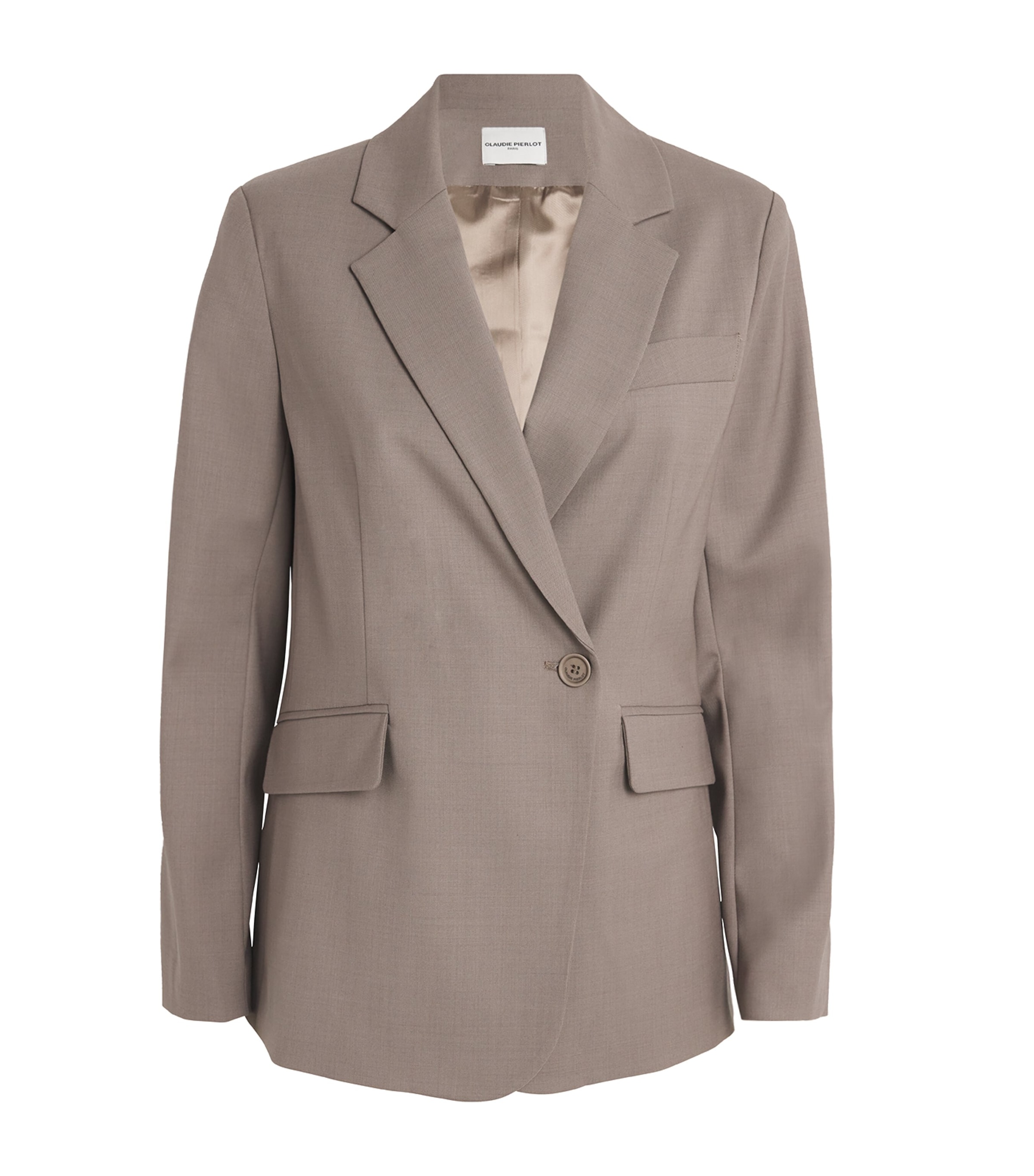 Claudie Pierlot Wool Blazer In Brown