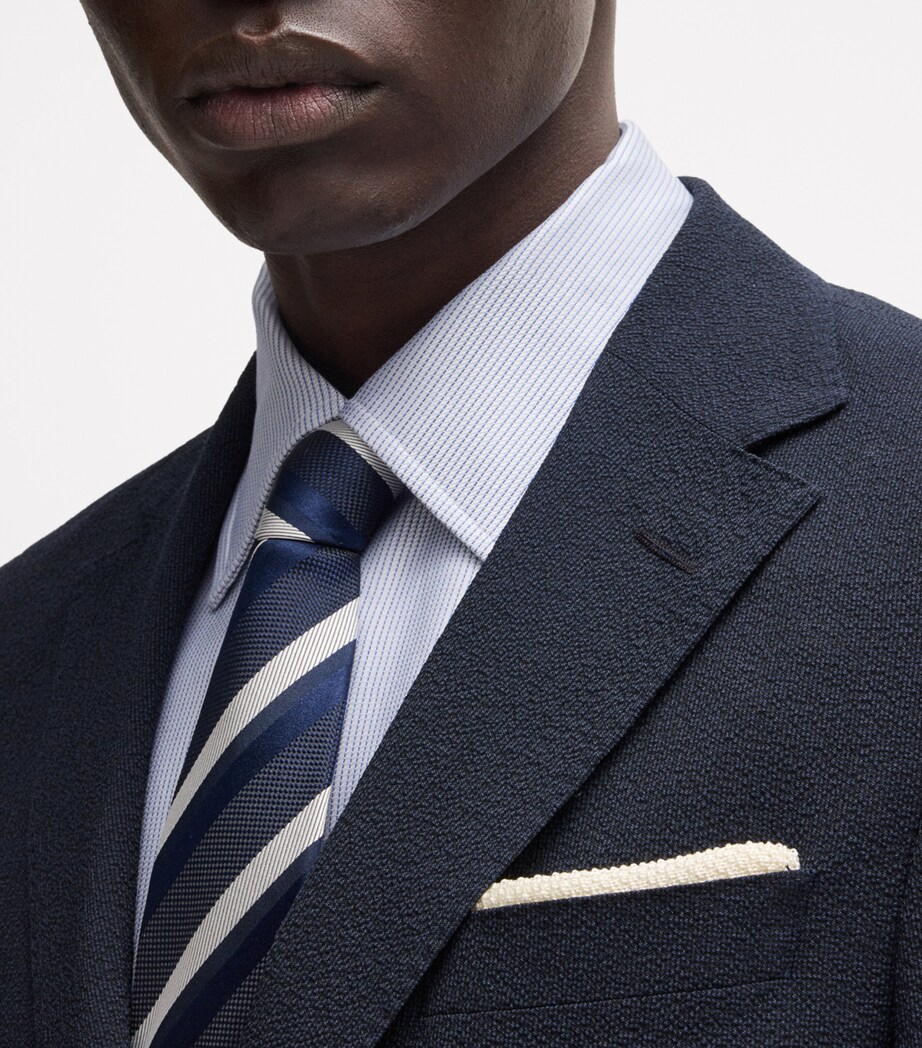 Virgin Wool-Blend Slim Blazer 404 Image 5