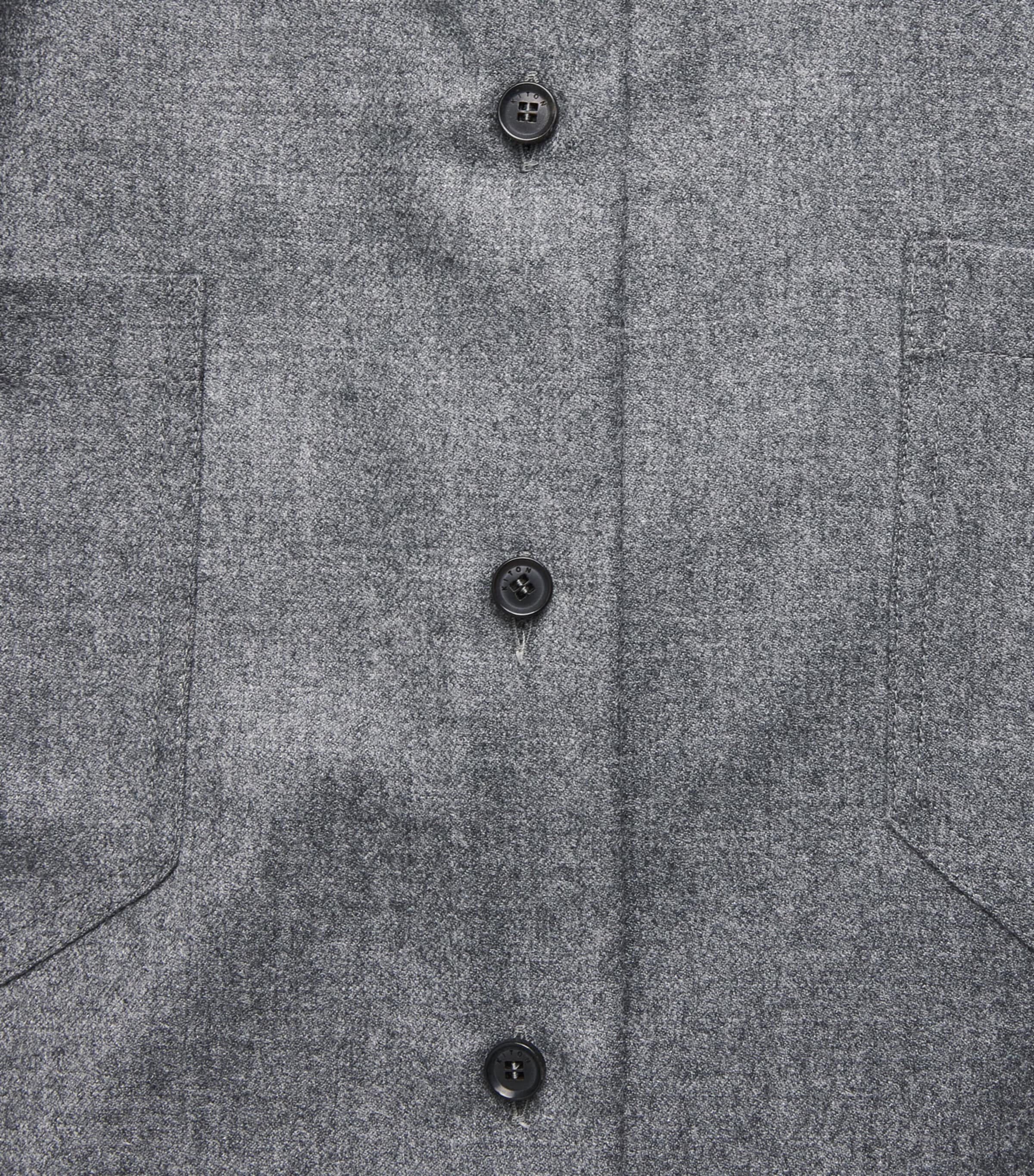 Kiton Womens Virgin Wool Shirt Grey Image 6