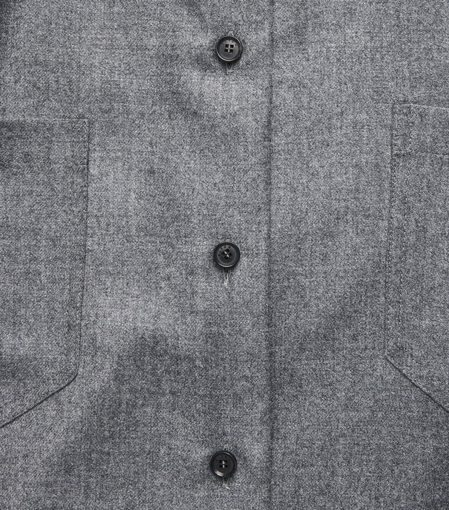 Kiton Womens Virgin Wool Shirt Grey Image 6