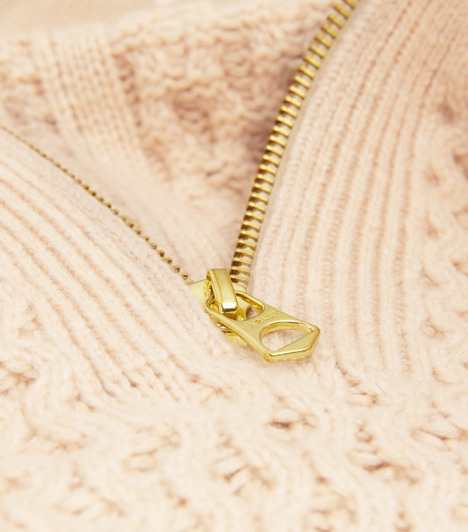 Varley Womens Cable-Knit Camello Sweater Parchment Image 5