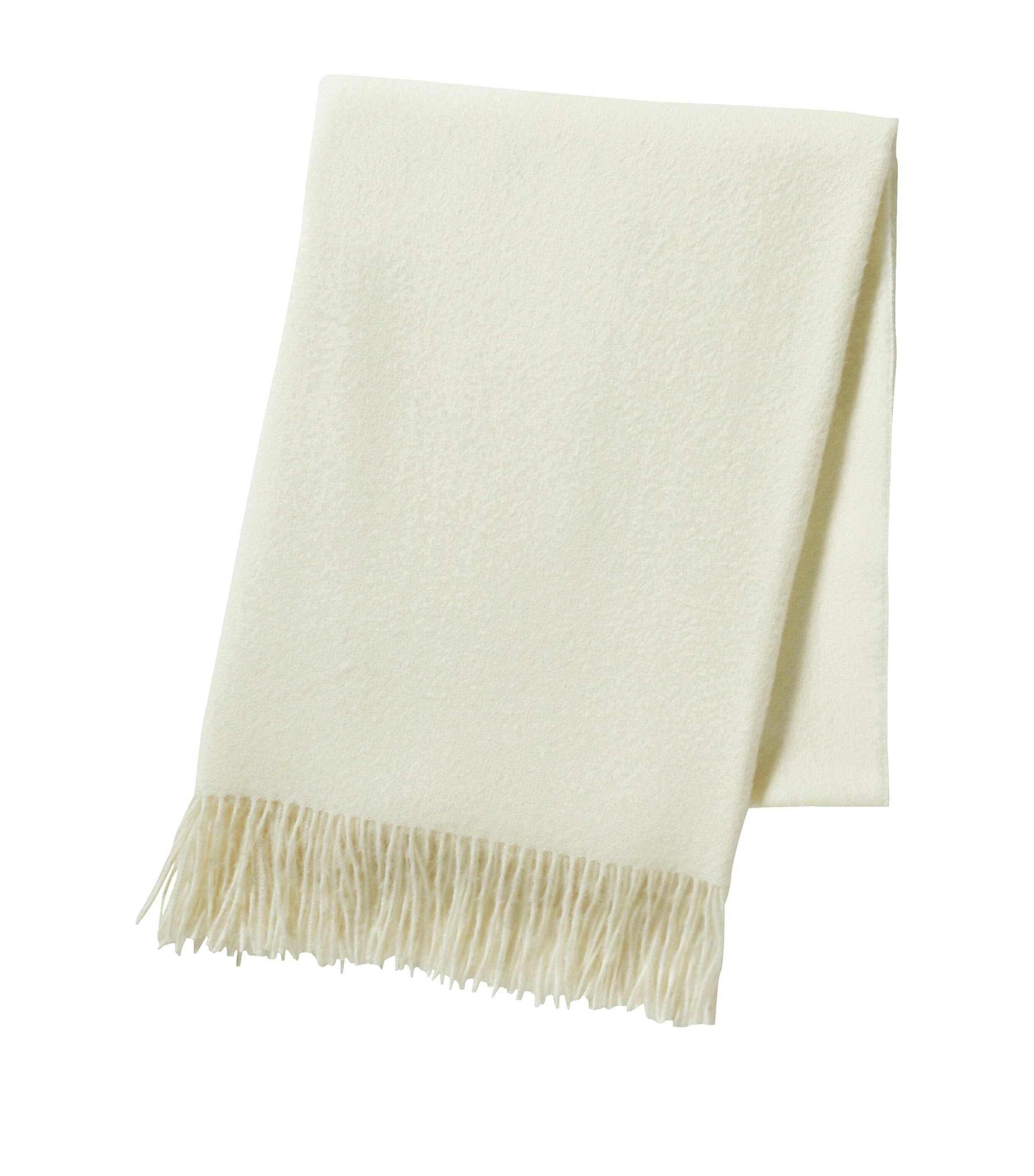 Alexandre Turpault Alpaca Wool Nomade Throw In Ivory