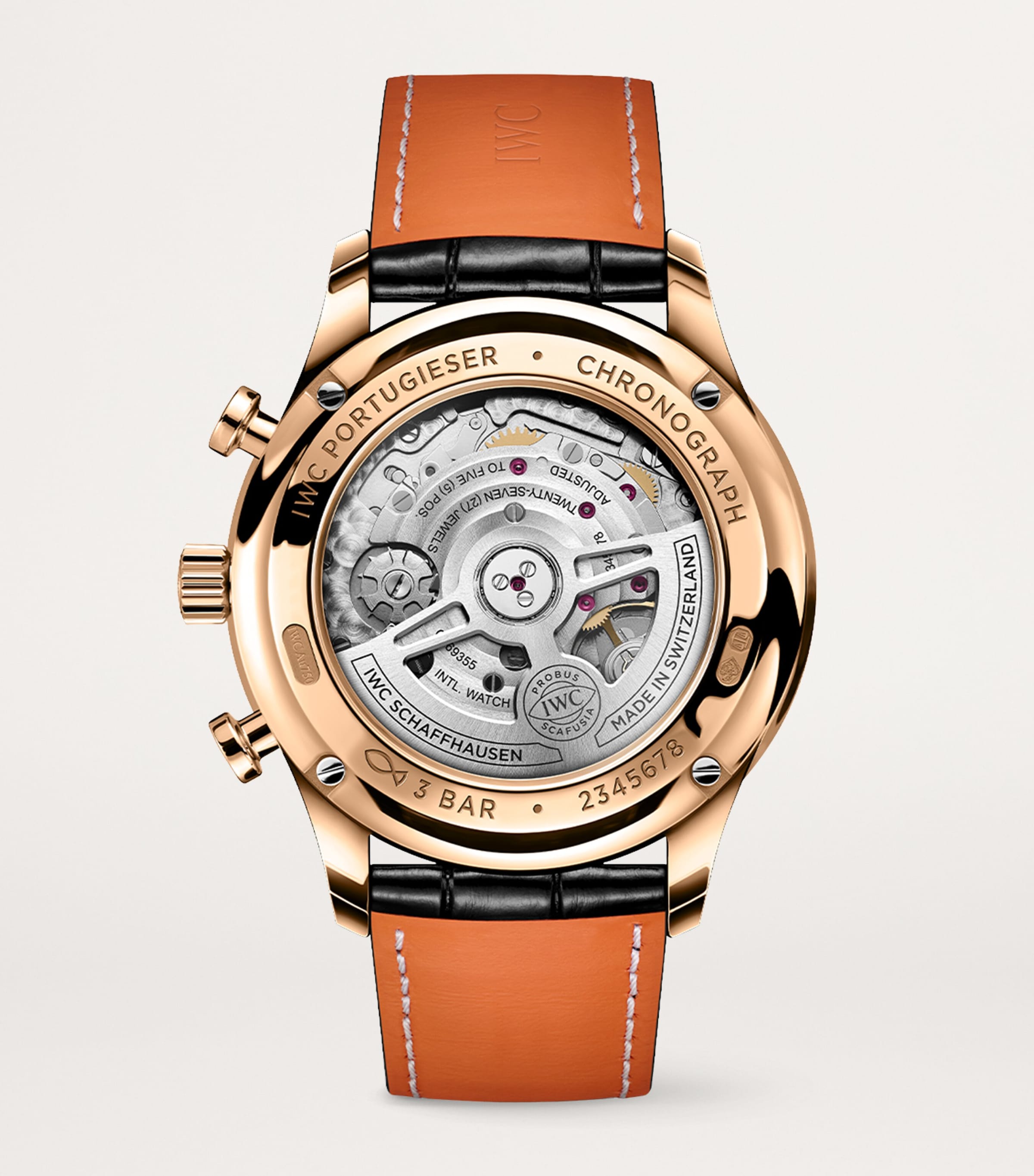 Yellow Gold Portugieser Chronograph Watch 41mm BLACK Image 2