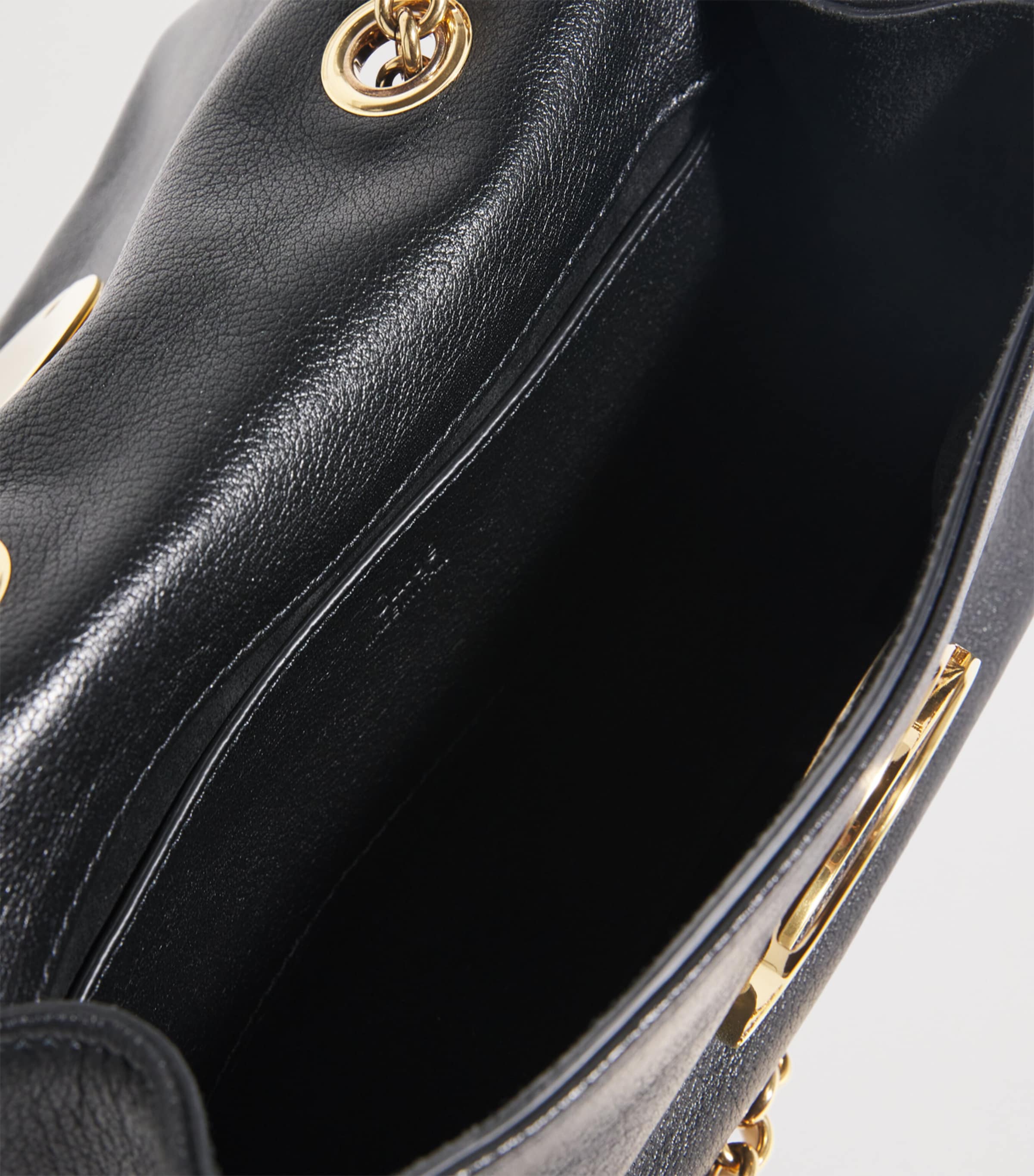 Small Leather Heritage Shoulder Bag BAG BLACK Image 4