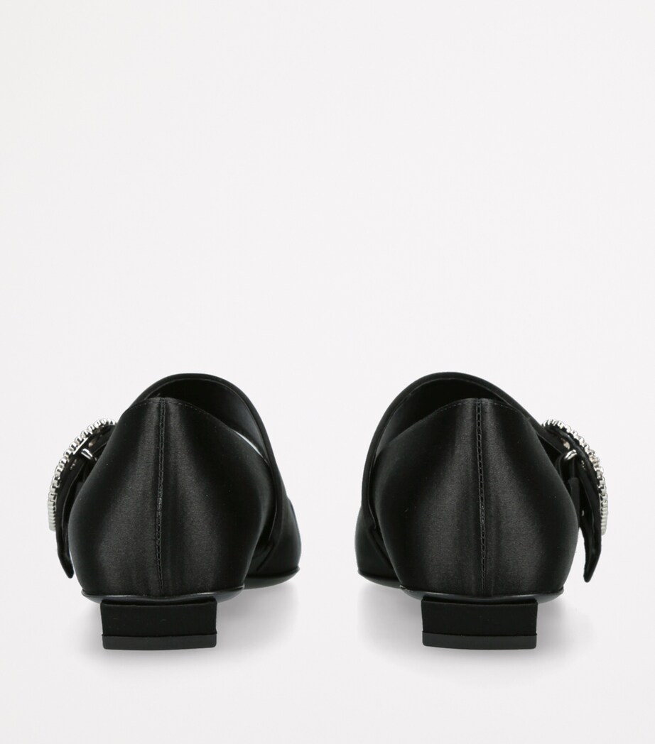 Roger Vivier Strass Babies Ballet Flats Black Image 2