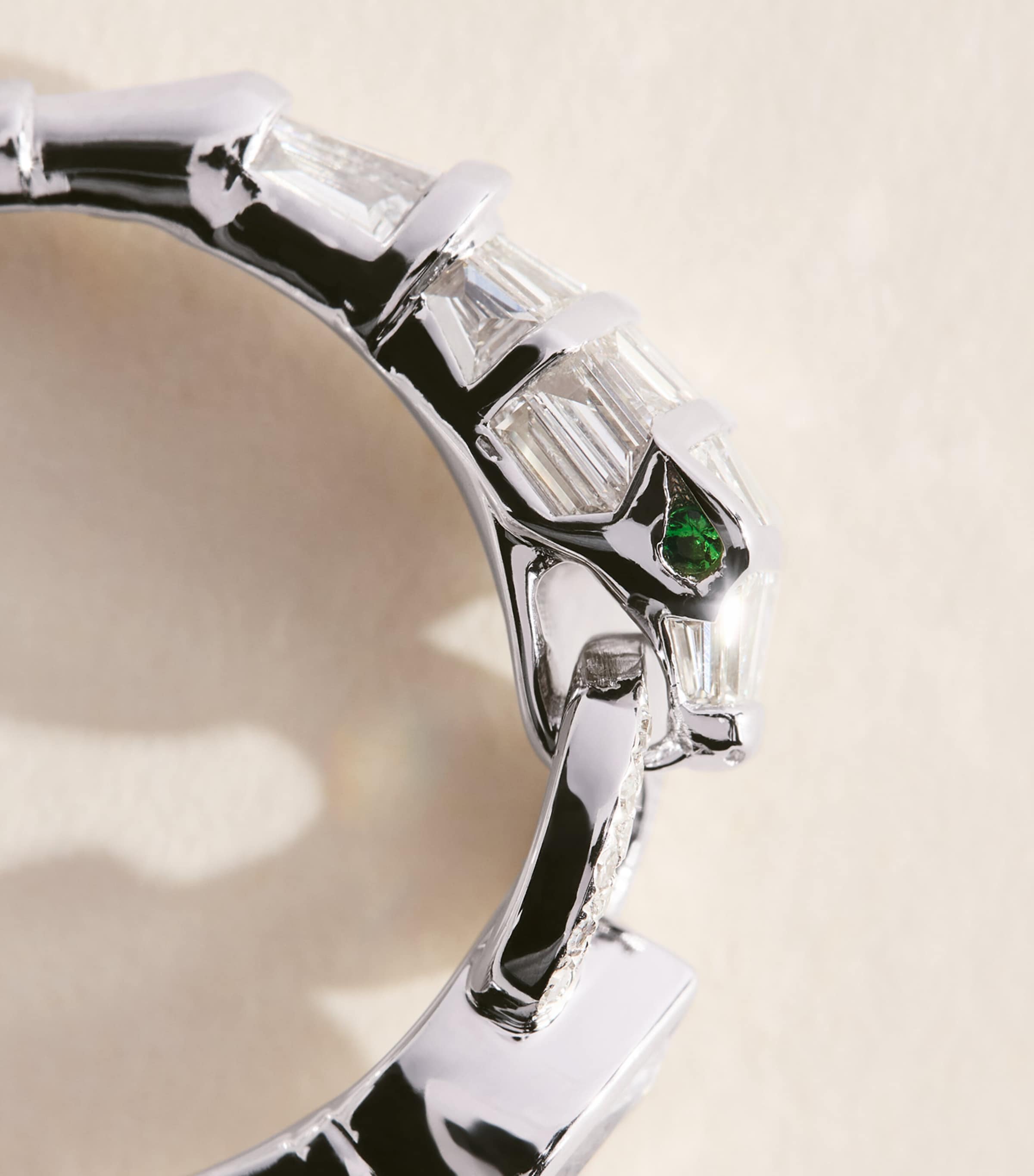 SHAY White Gold and Diamond Serpentine Ring White Gold Image 3