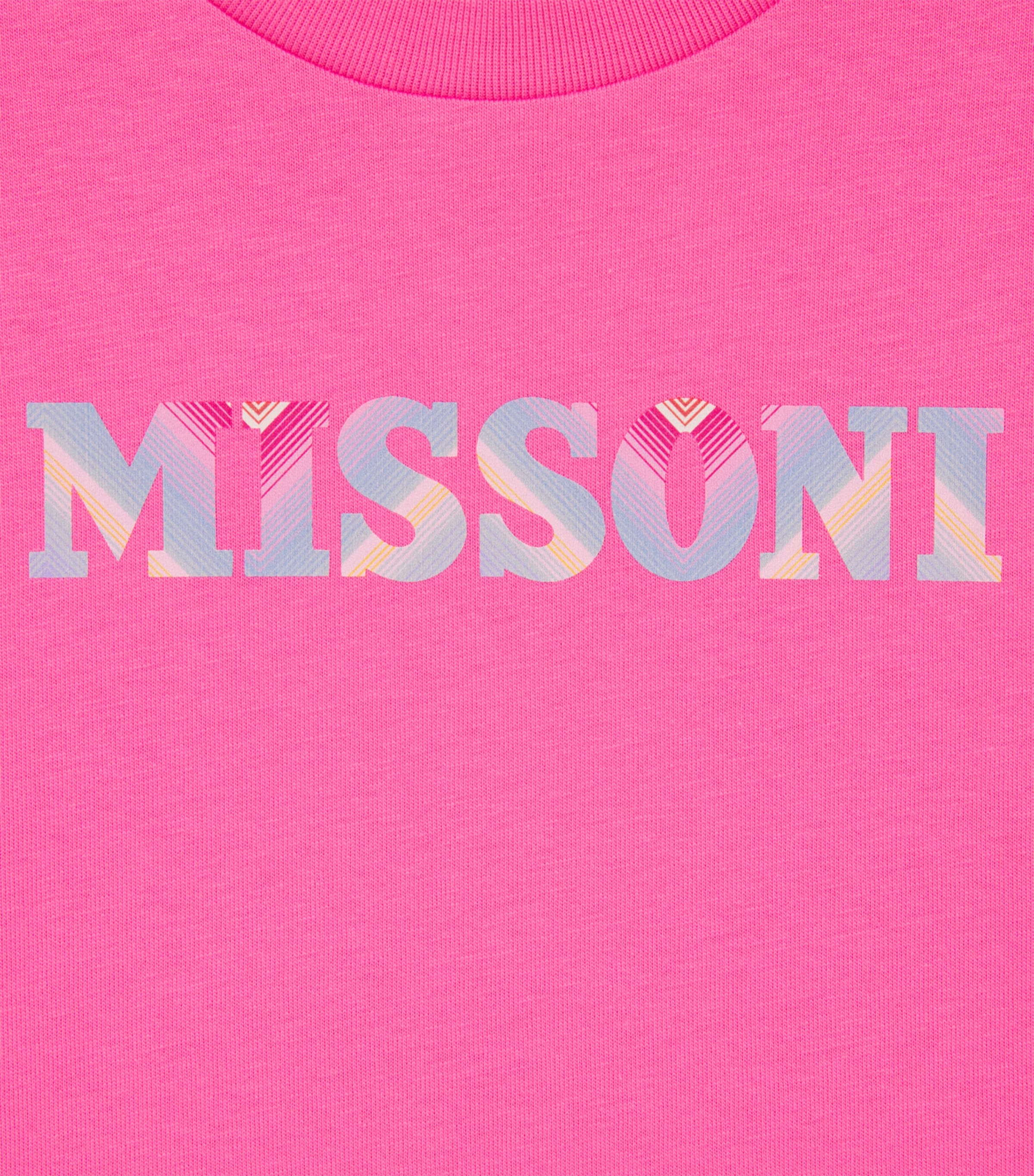 Missoni Kids Cotton Logo T-Shirt (4-14 Years) Rosa Image 3