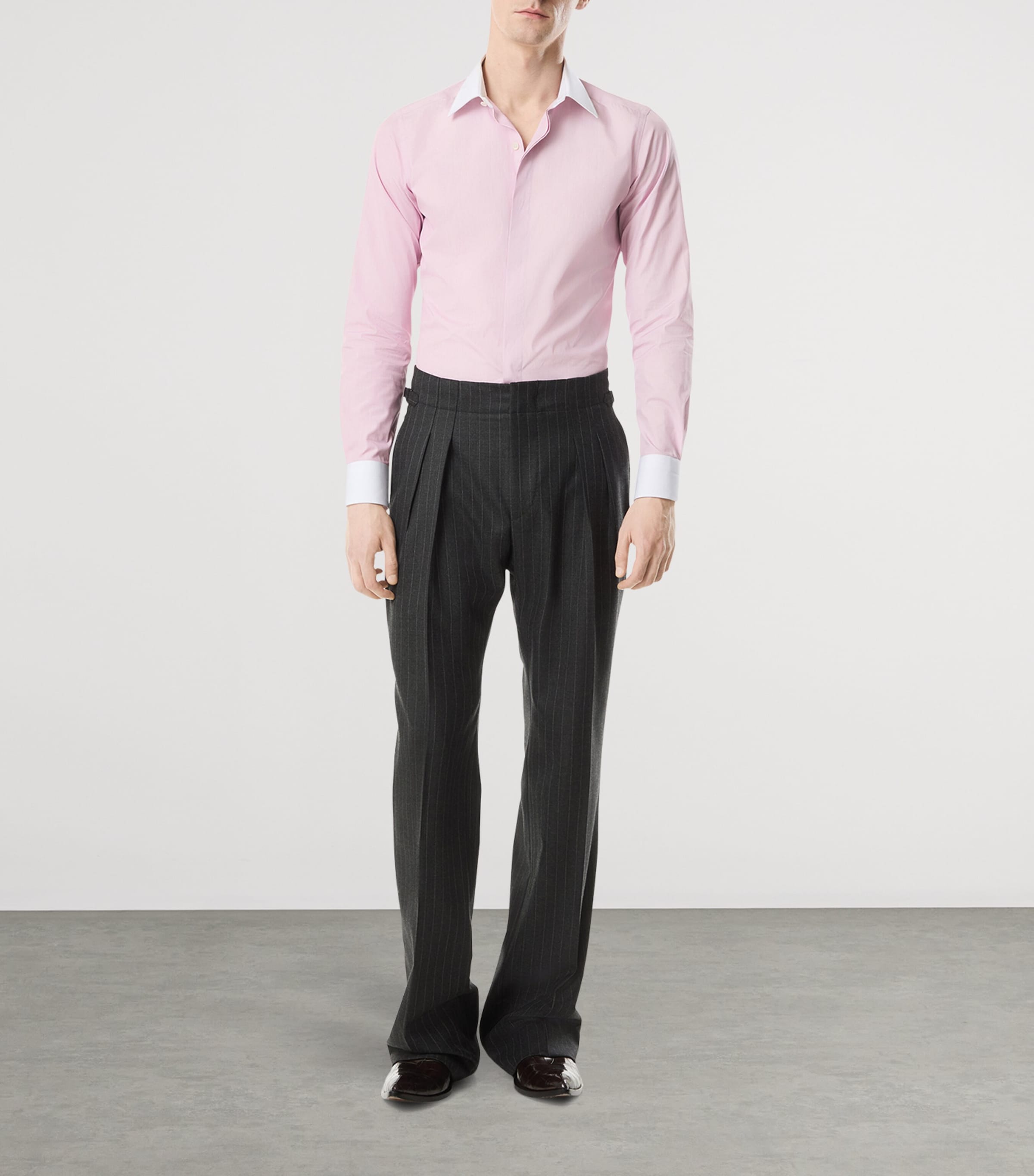 Cotton Contrast-Trim Shirt PAU Image 2