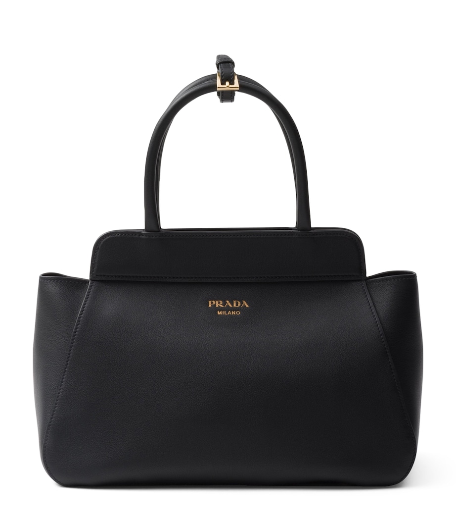 Prada Medium Leather Top-Handle Bag Image 1