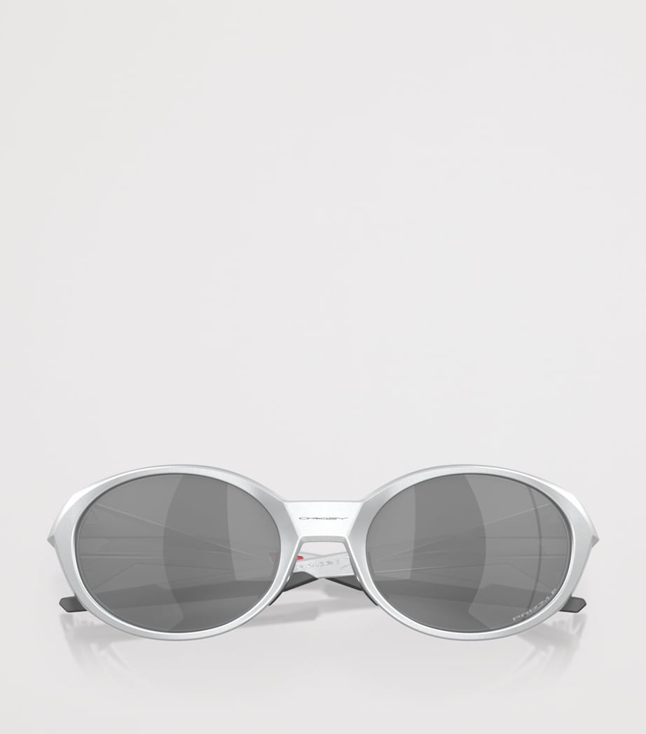 Oakley Eye Jacket Redux Oval Sunglasses Silver Image 6