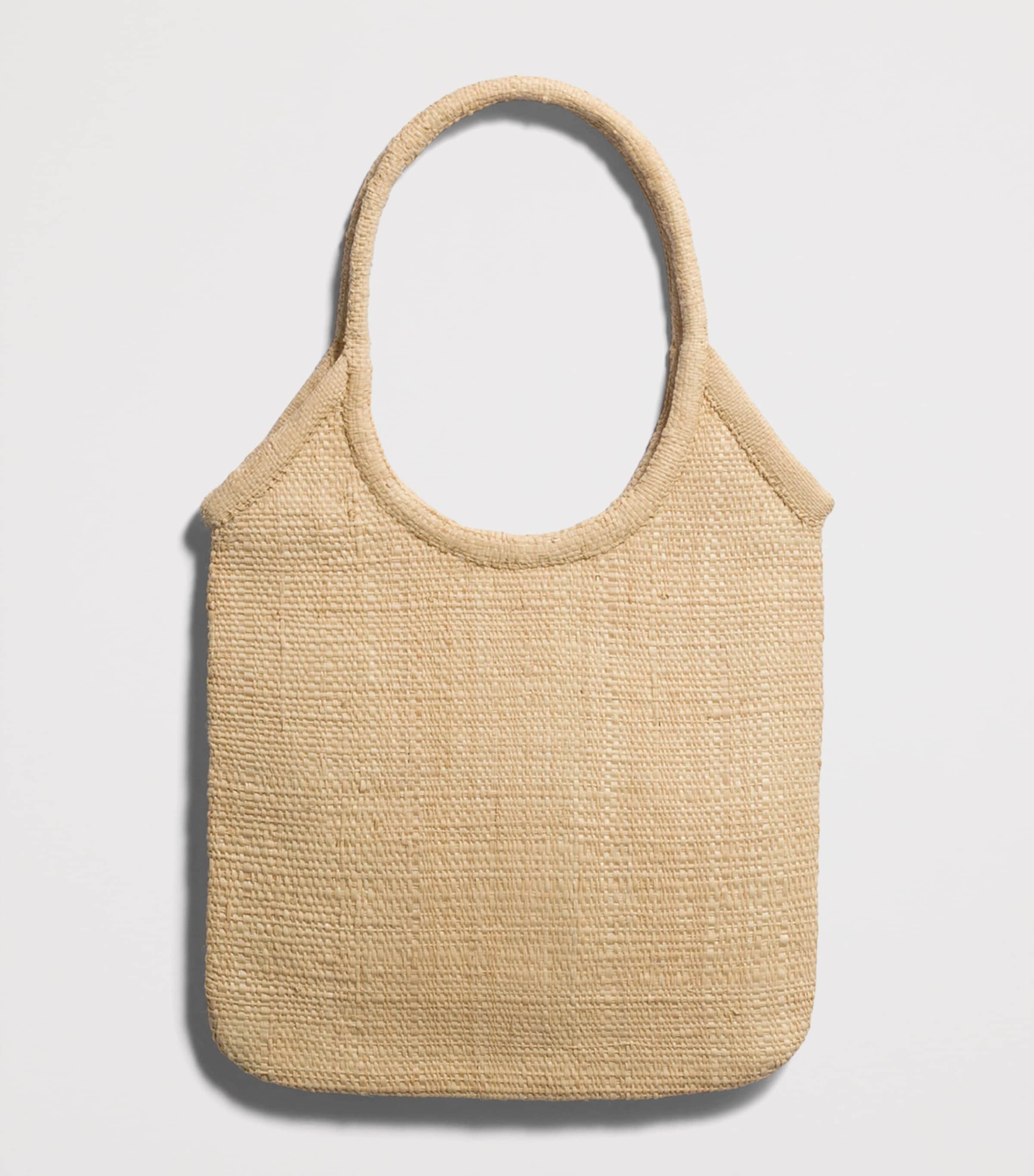 Miu Miu Raffia Ivy Tote Bag Neutral Image 3