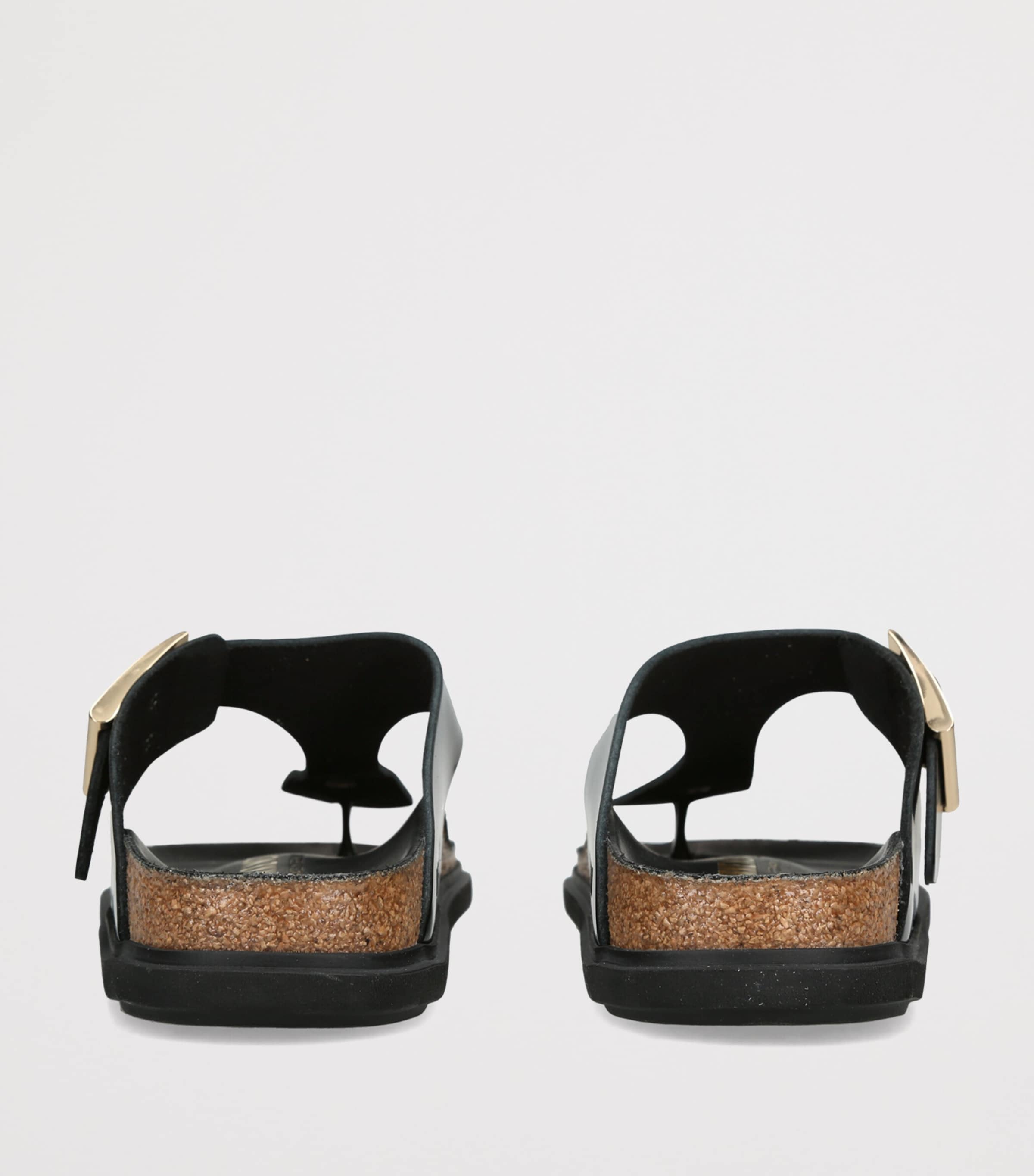 Birkenstock Patent Leather Gizeh Sandals (Narrow Fit) Black Image 2