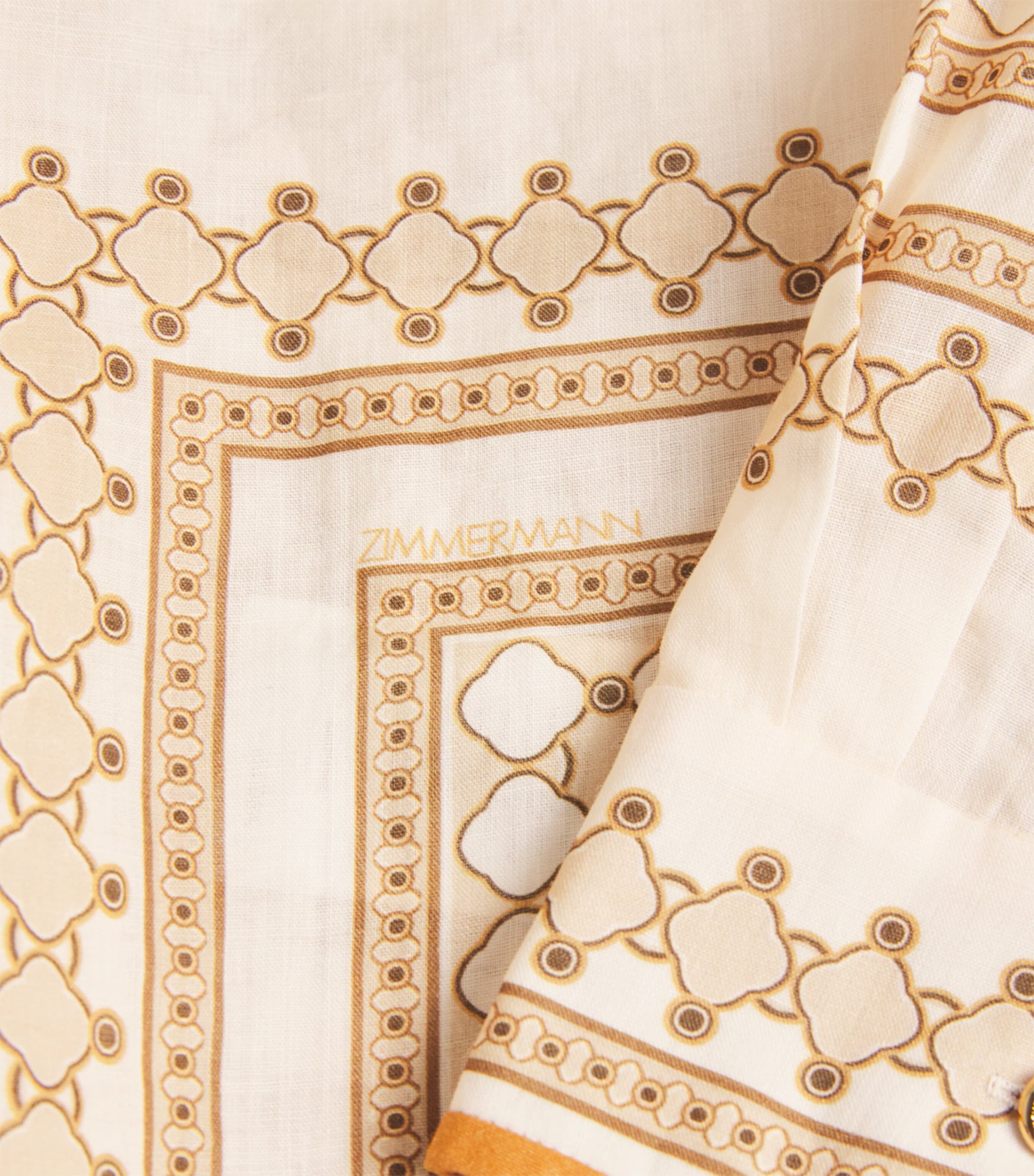 Ramie Printed Shirt CGPT/CREAM GEO PRINT Image 5