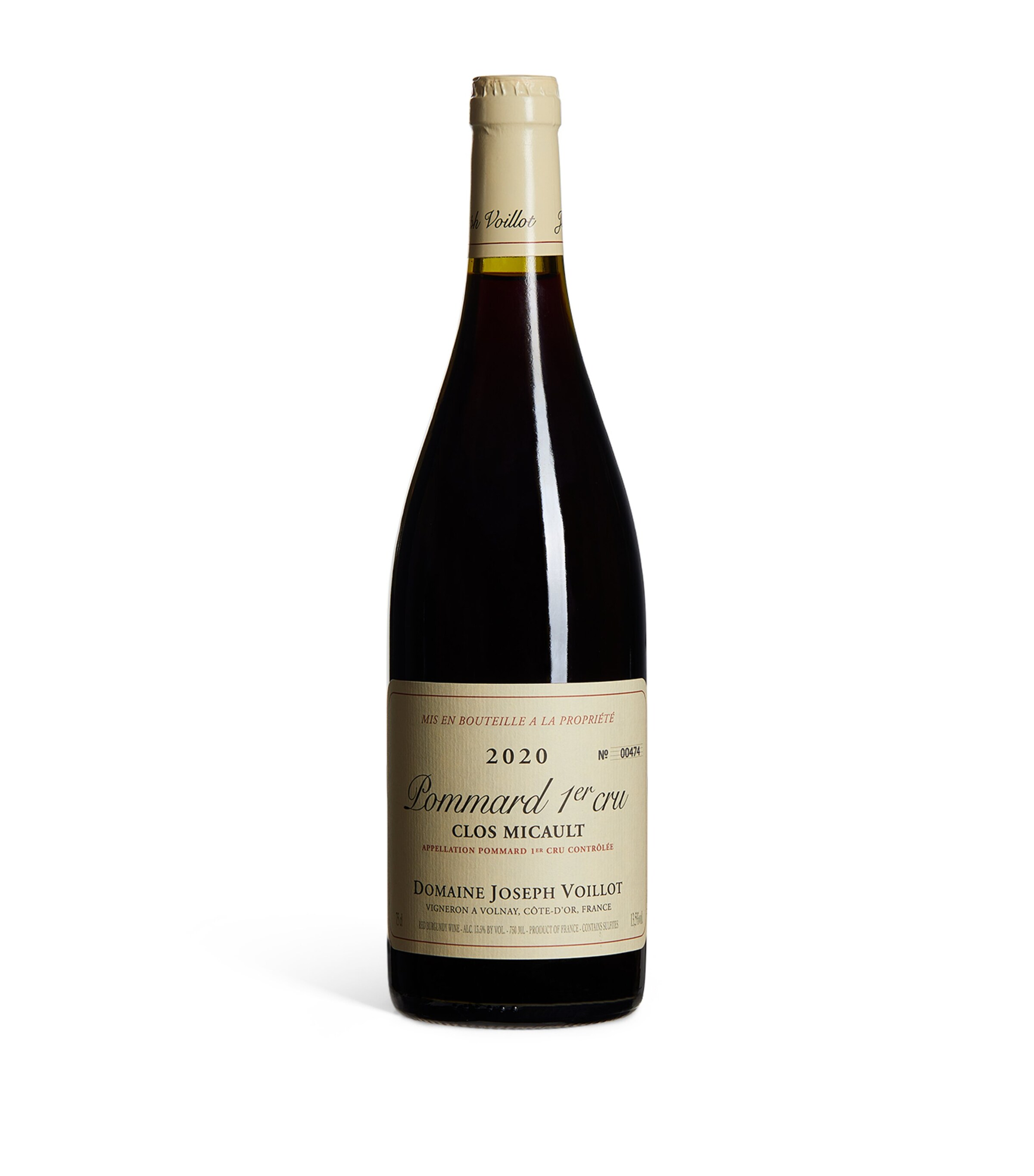 Domaine Joseph Voillot Pommard 1er Cru Le clos Micault 2020  (75cl) - Burgundy, France Image 1