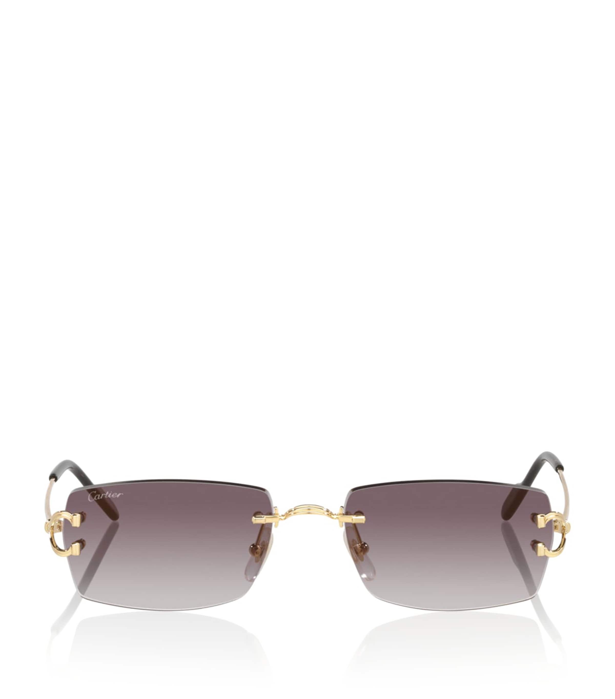 Metal Rectangular Sunglasses 2300L1 Image 1