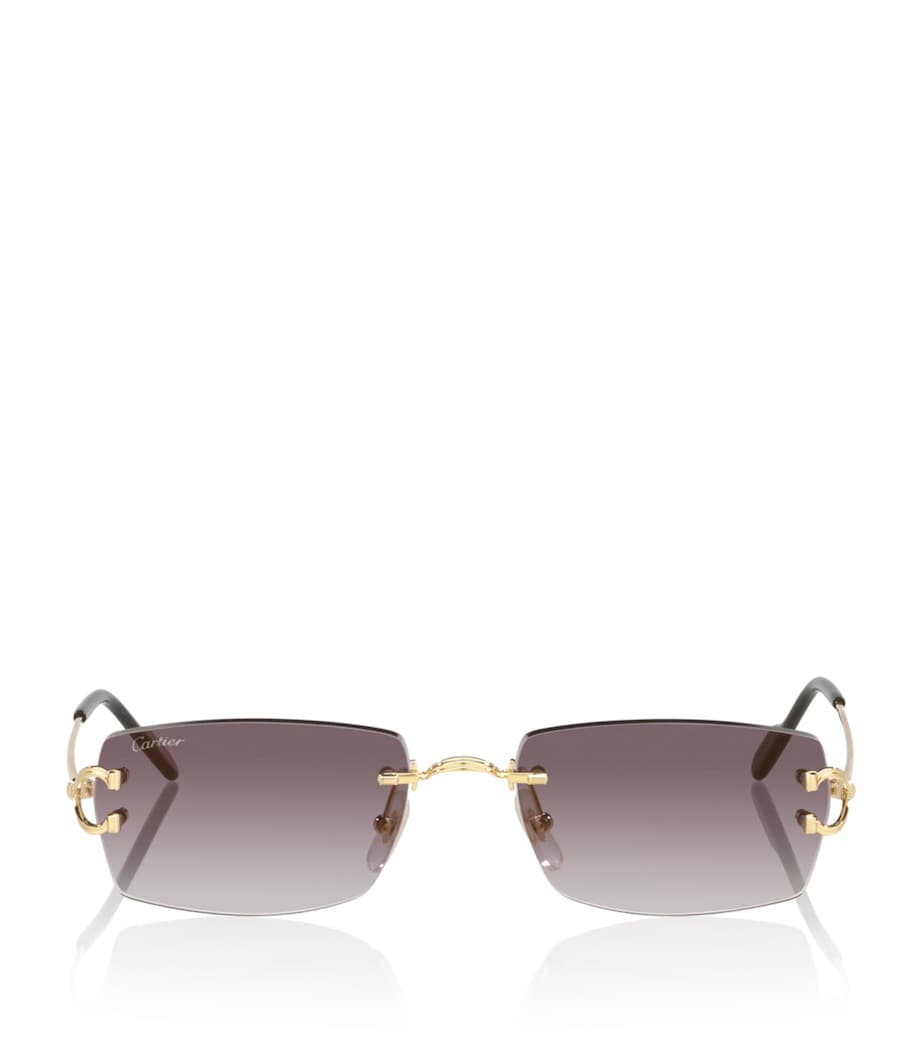 Metal Rectangular Sunglasses 2300L1 Image 1