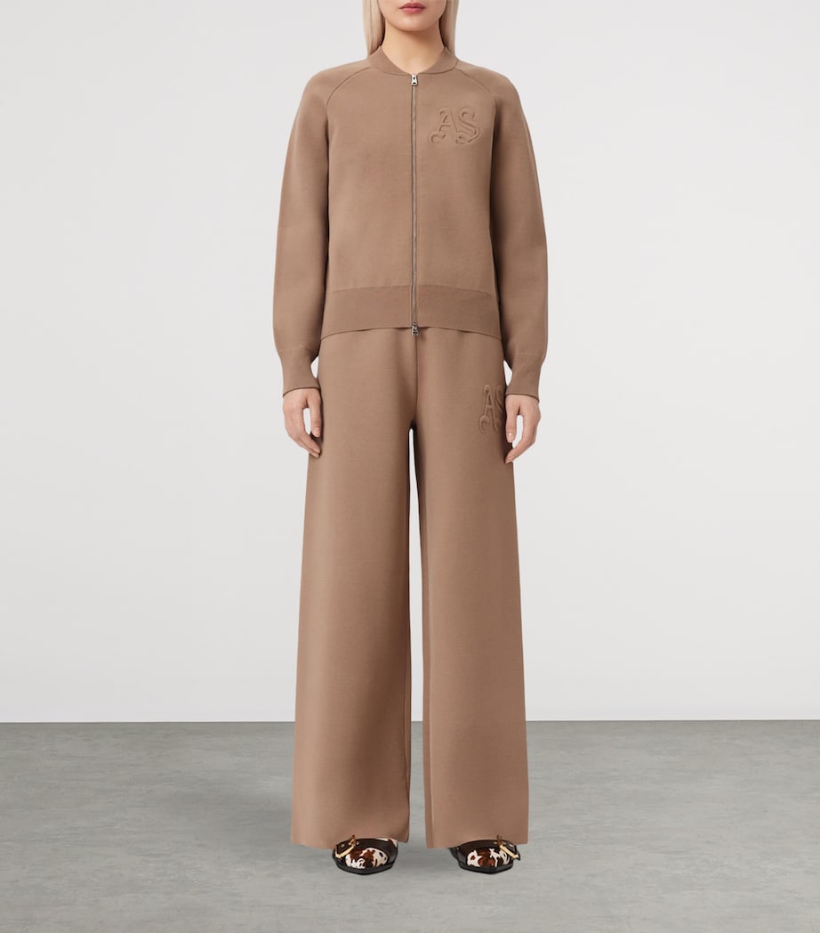 Knitted Sonny Bomber Jacket PINE BARK BROWN Image 2