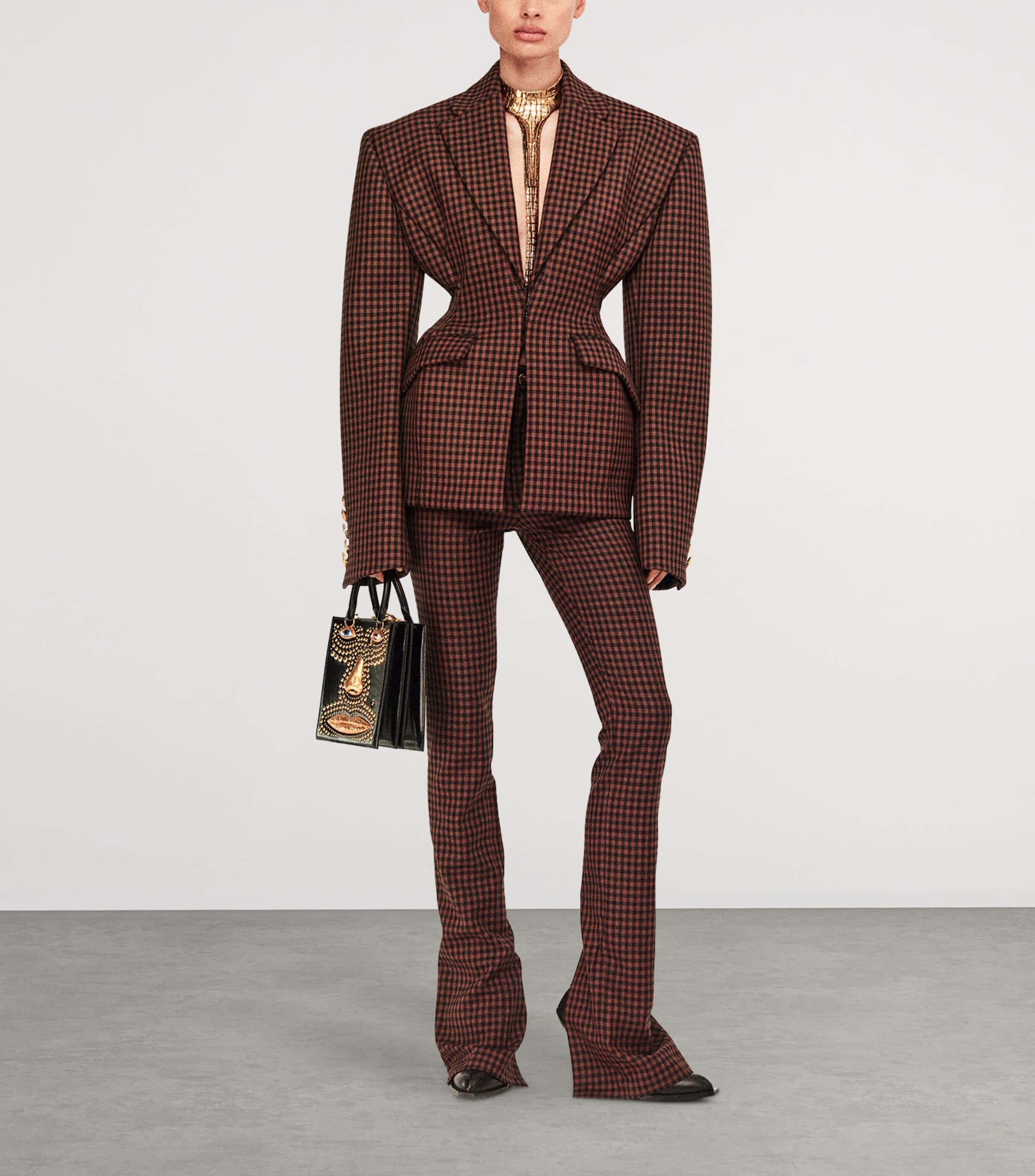 Alligator Trompe-l'Oeil Necklace 001 GOLD Image 2