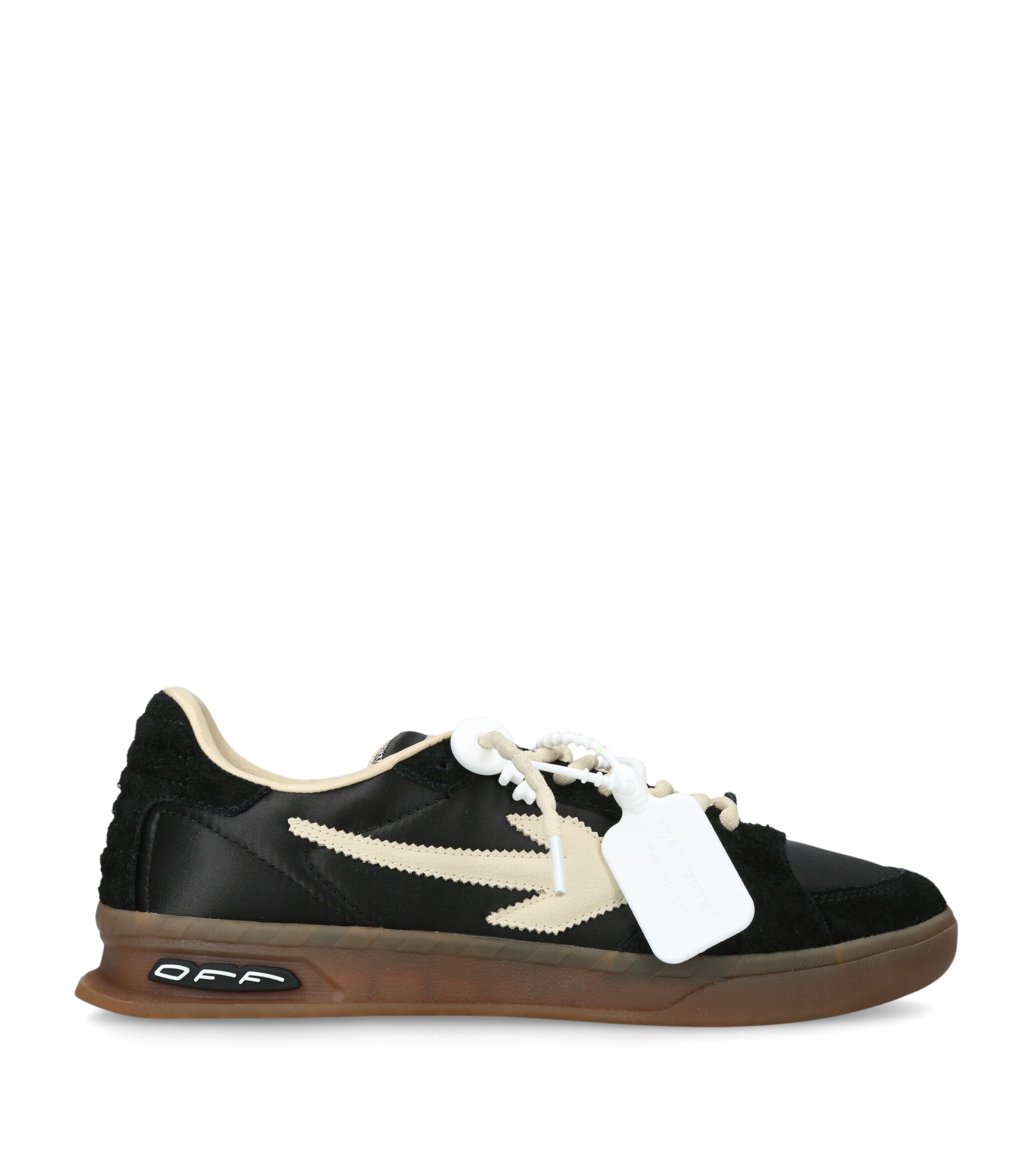 Off-White Leather Slim Sneakers Black/comb Image 1