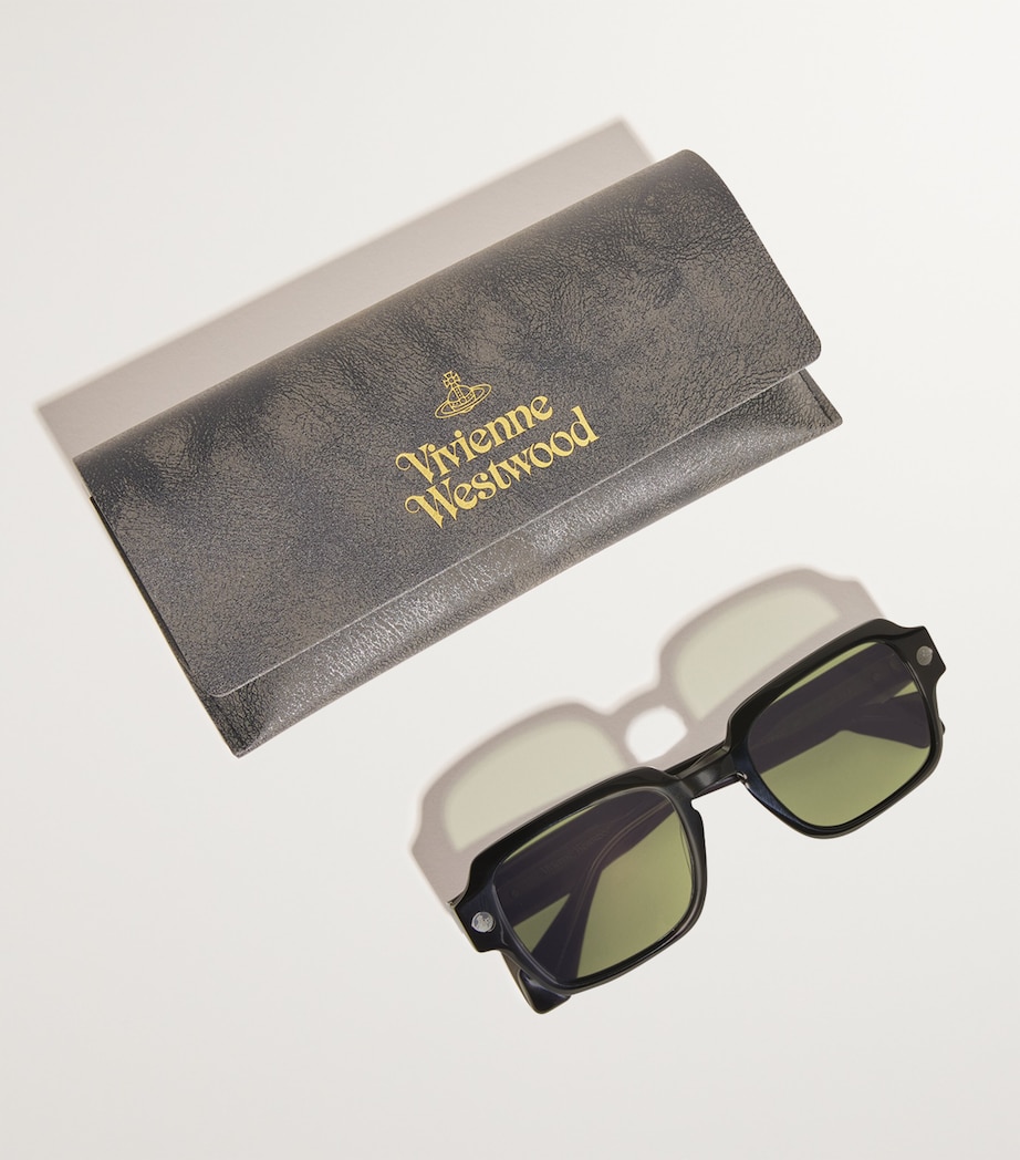 Michael Sunglasses GLOSS SOLID BLACK Image 4