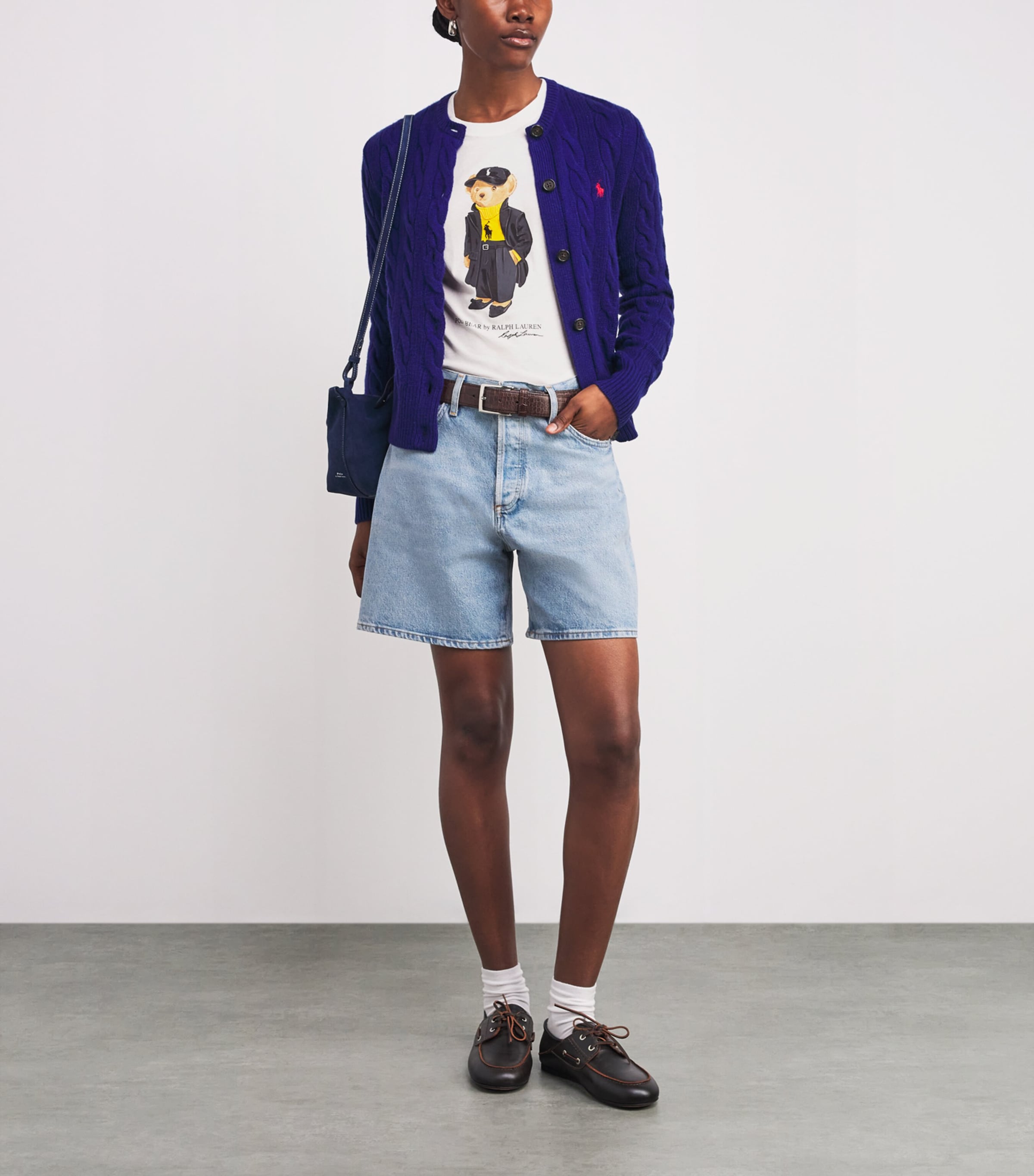 Cotton Polo Bear T-Shirt DECKWASH WHITE Image 2