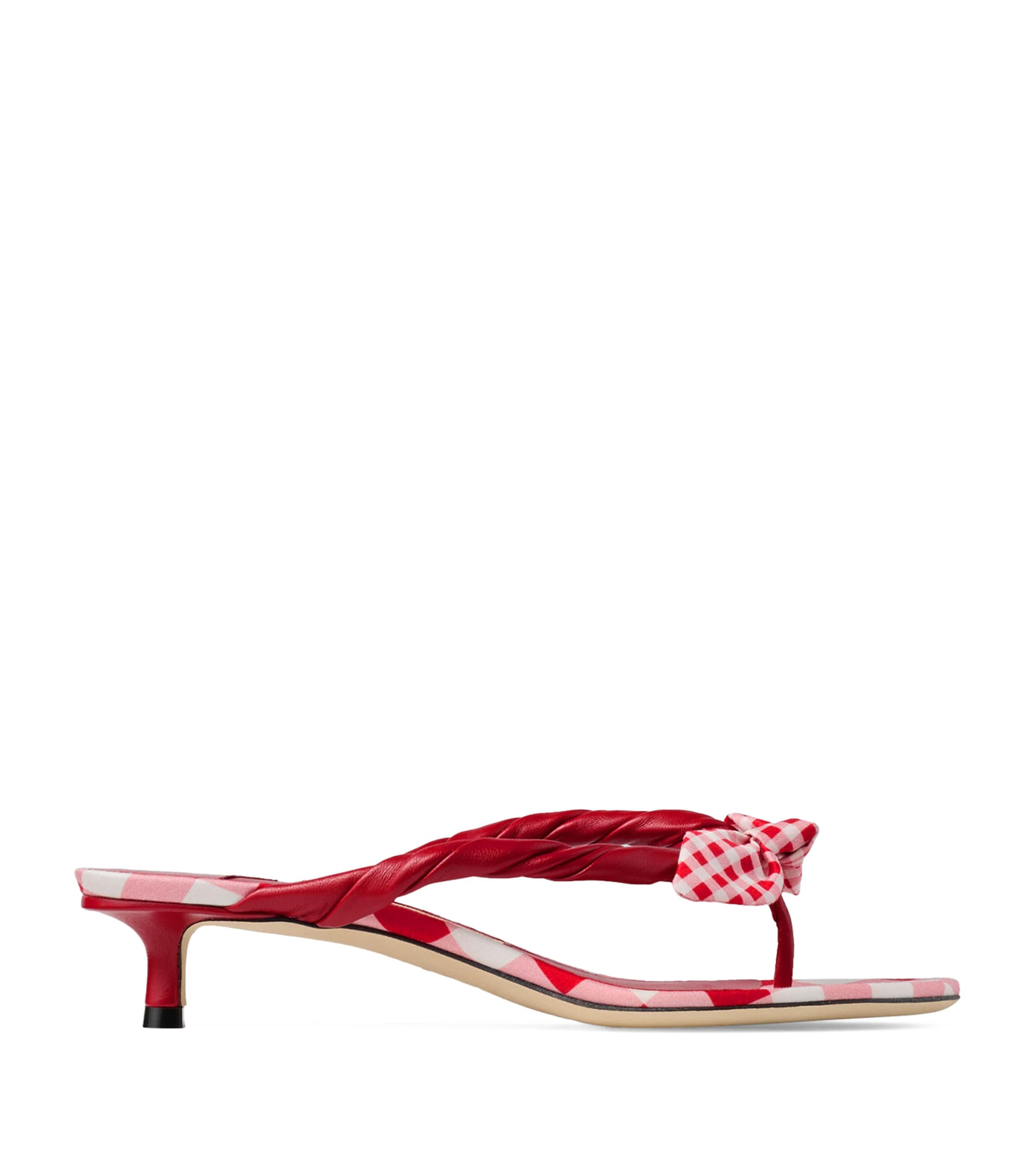 Liss 35 Leather Mules RUBY RED MIX Image 1