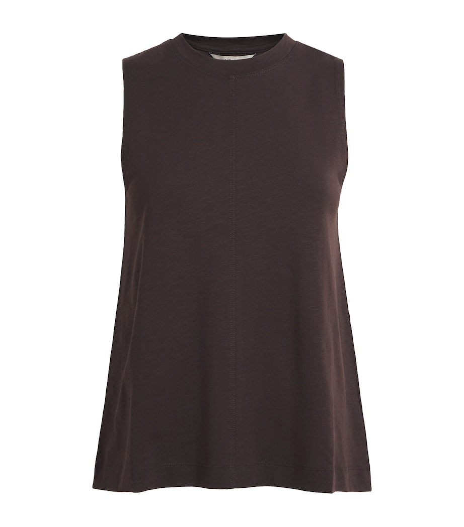 ME+EM Womens Organic Cotton Swing Tank Top Cocoa Brown Image 1