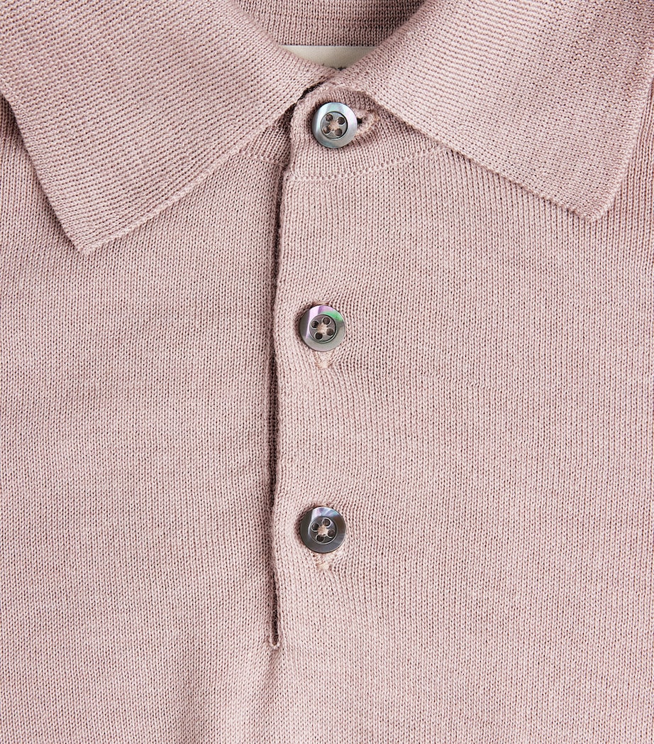 Superfine Merino Polo Shirt SE5215-DUSTY ROSE Image 5