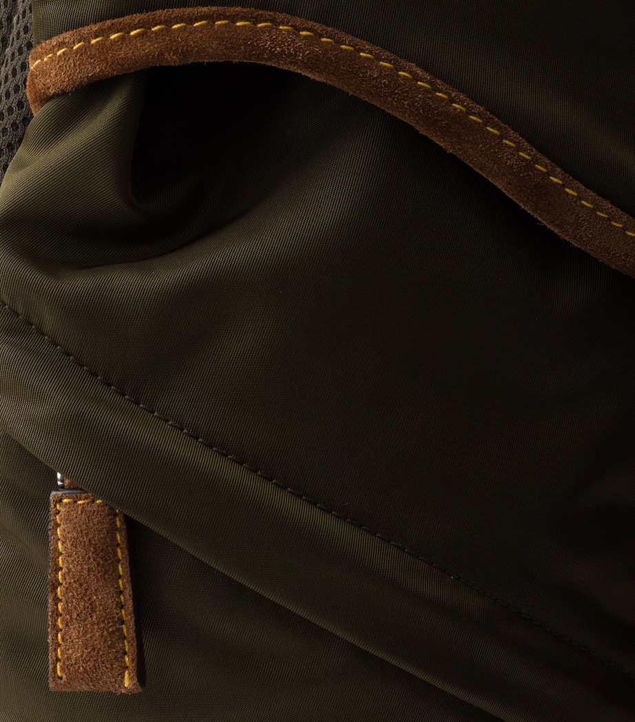 Re-Nylon and Suede Backpack F041O Image 6