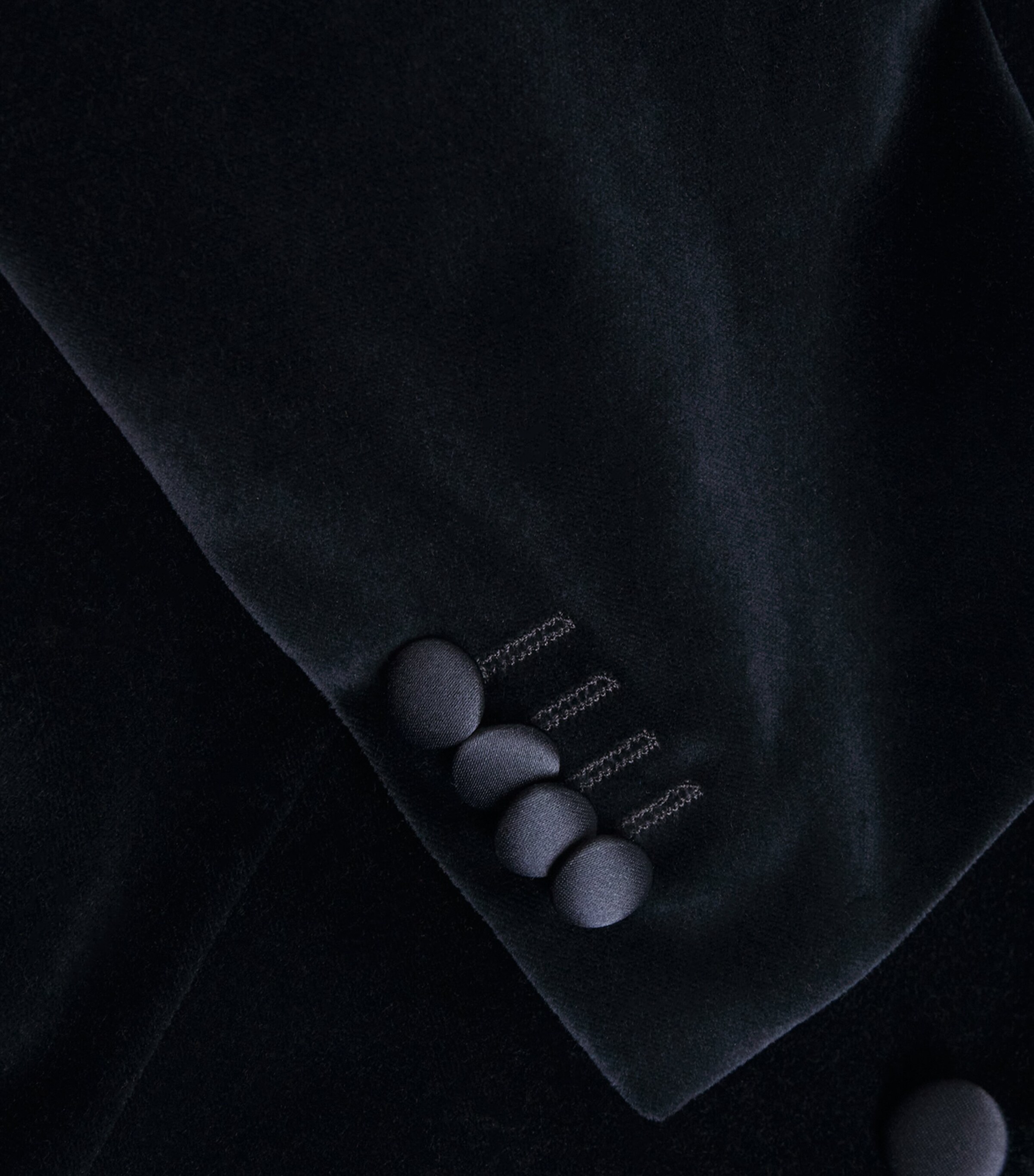 Corneliani Mens Velvet Blazer Navy Blue Image 5