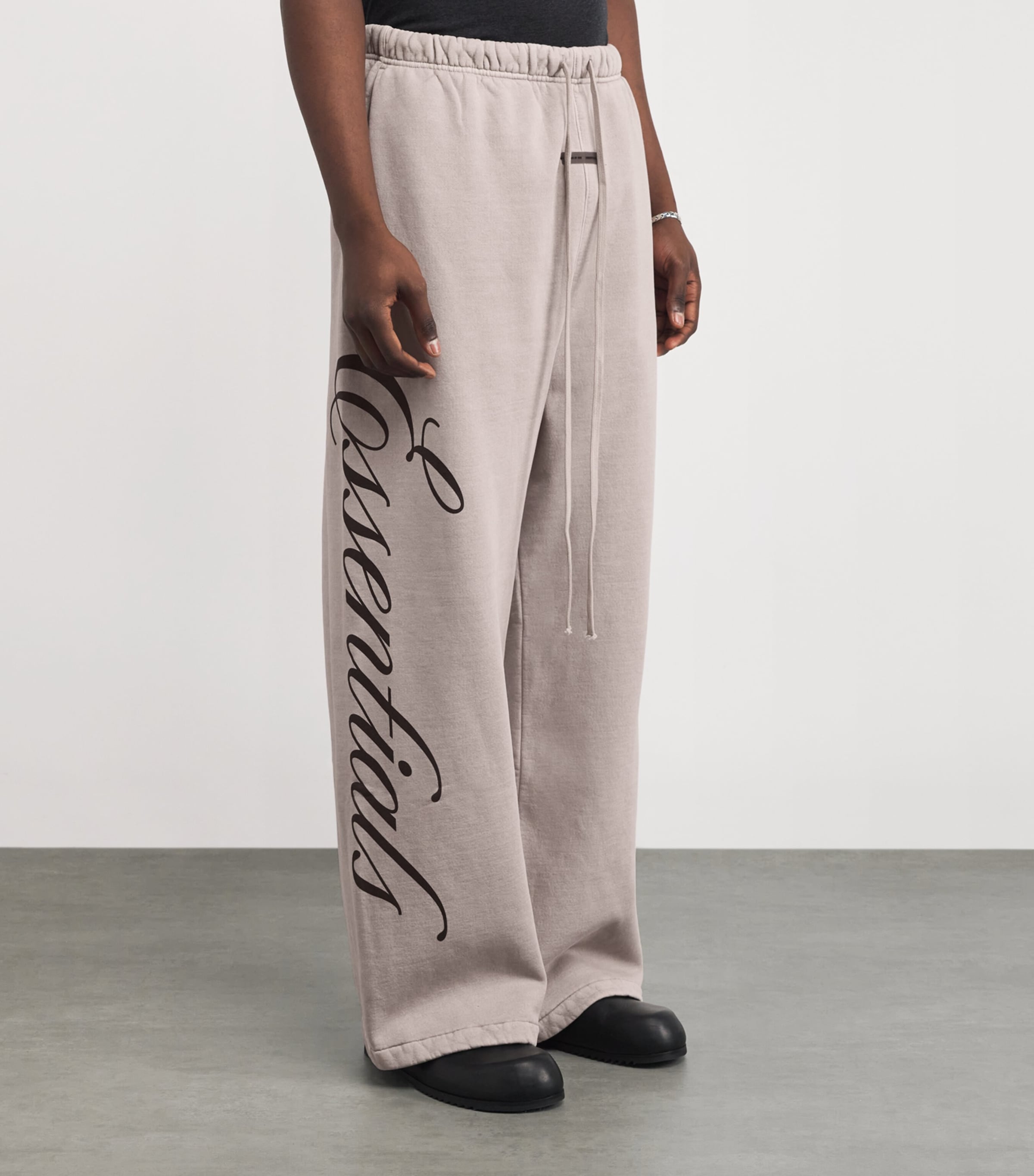 Cotton Fleece Sweatpants SMOKE GREY Image 3