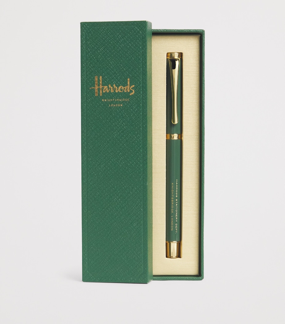 Metal Logo Ballpoint Pen HARRODS GREEN Image 2