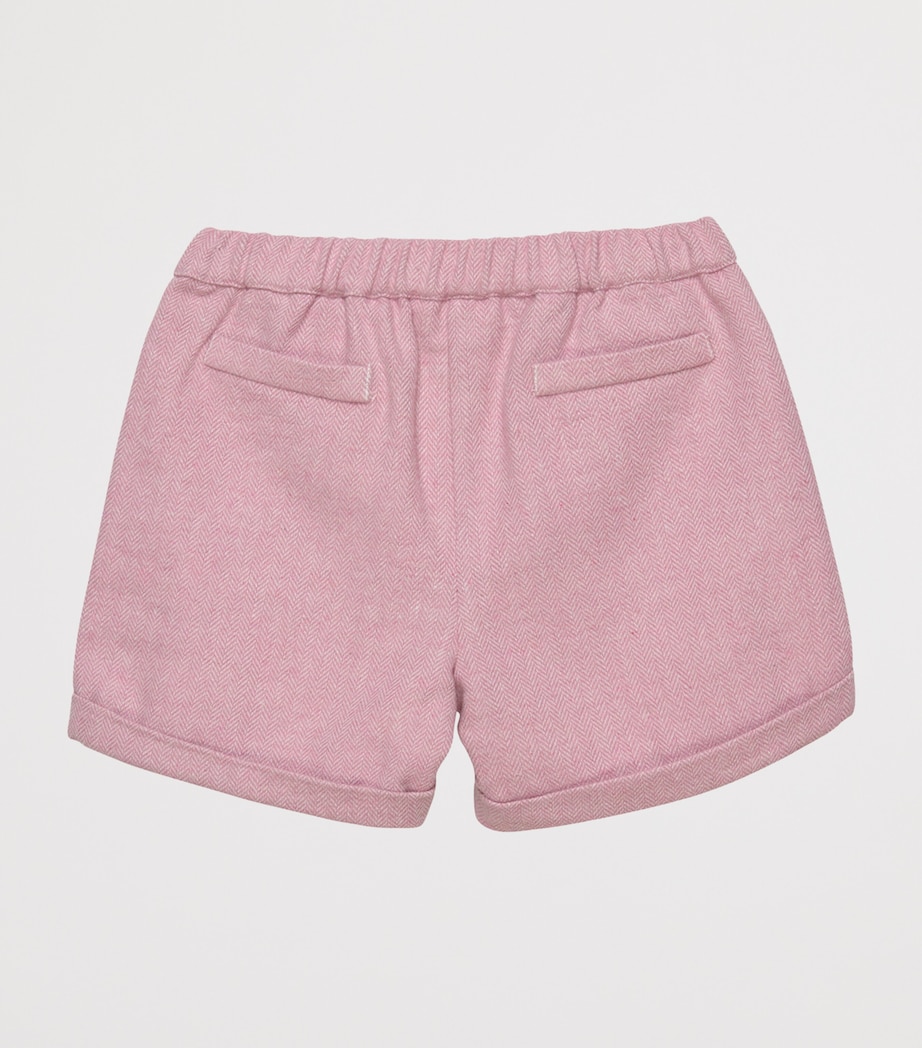 Georgina Herringbone Shorts (6-11 Years) PINK HERRINGBONE Image 2