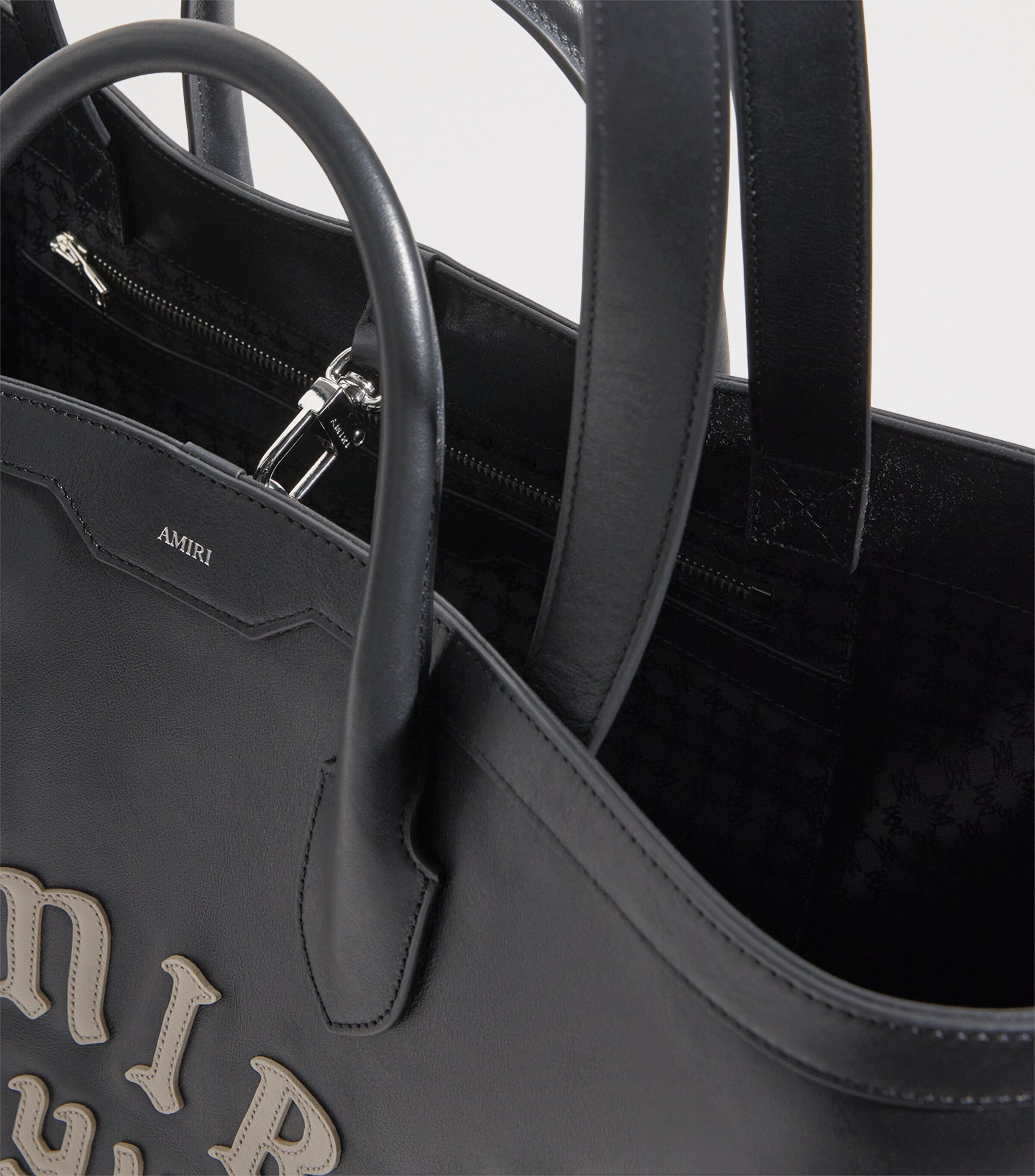 AMIRI Leather Hollywood Tote Bag | Harrods US