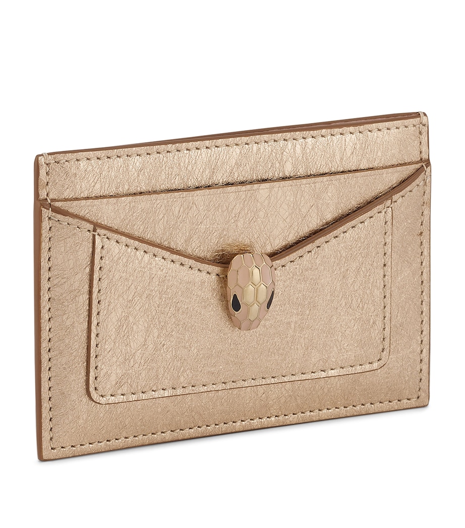 Bvlgari Serpenti Forever Card Holder Light Gold Image 1