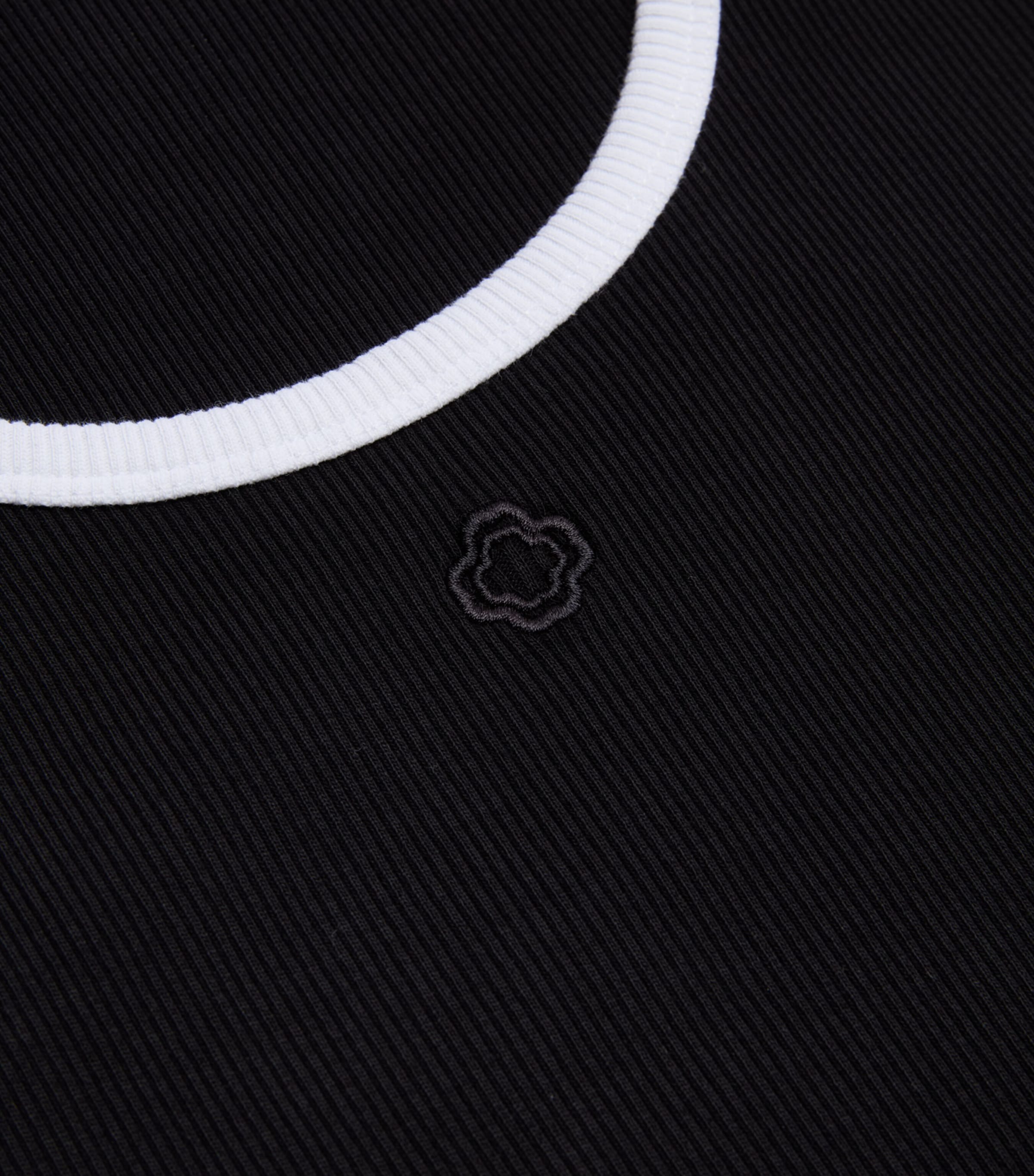 Stretch-Cotton Ribbed Maxi Dress BLACK Image 2