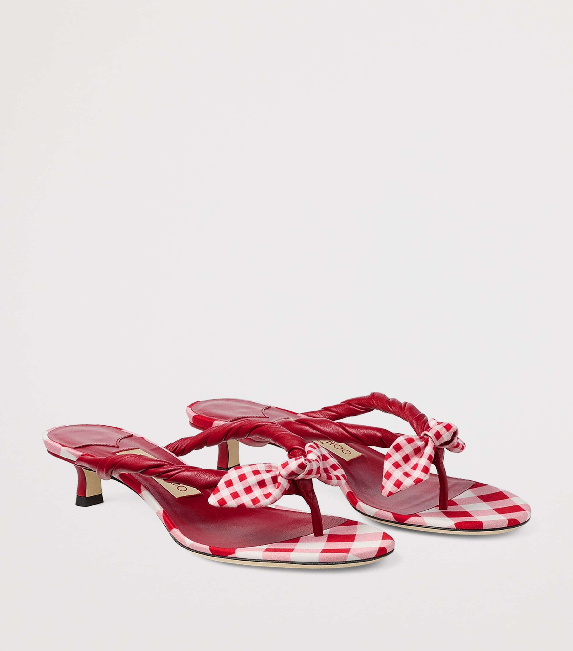Liss 35 Leather Mules RUBY RED MIX Image 2