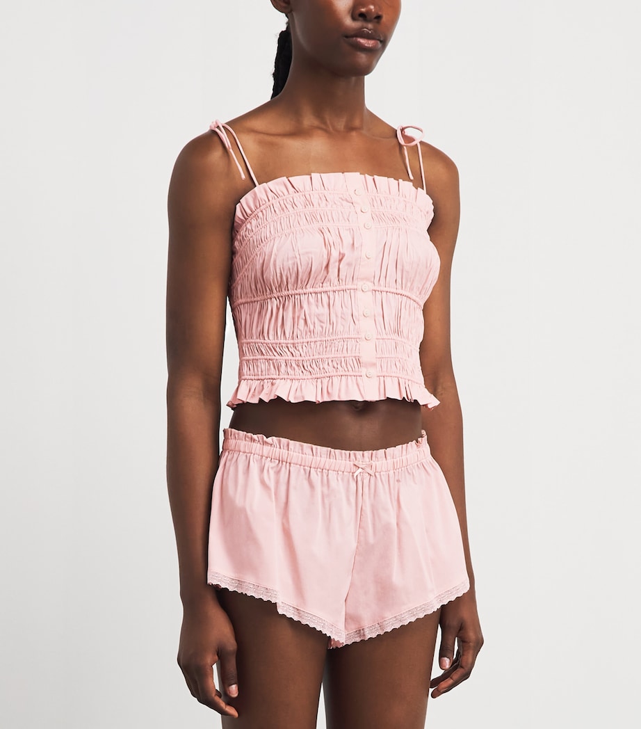 Skims Womens Cotton-Blend Poplin Apparel Cami Top Dusty Pink Image 4