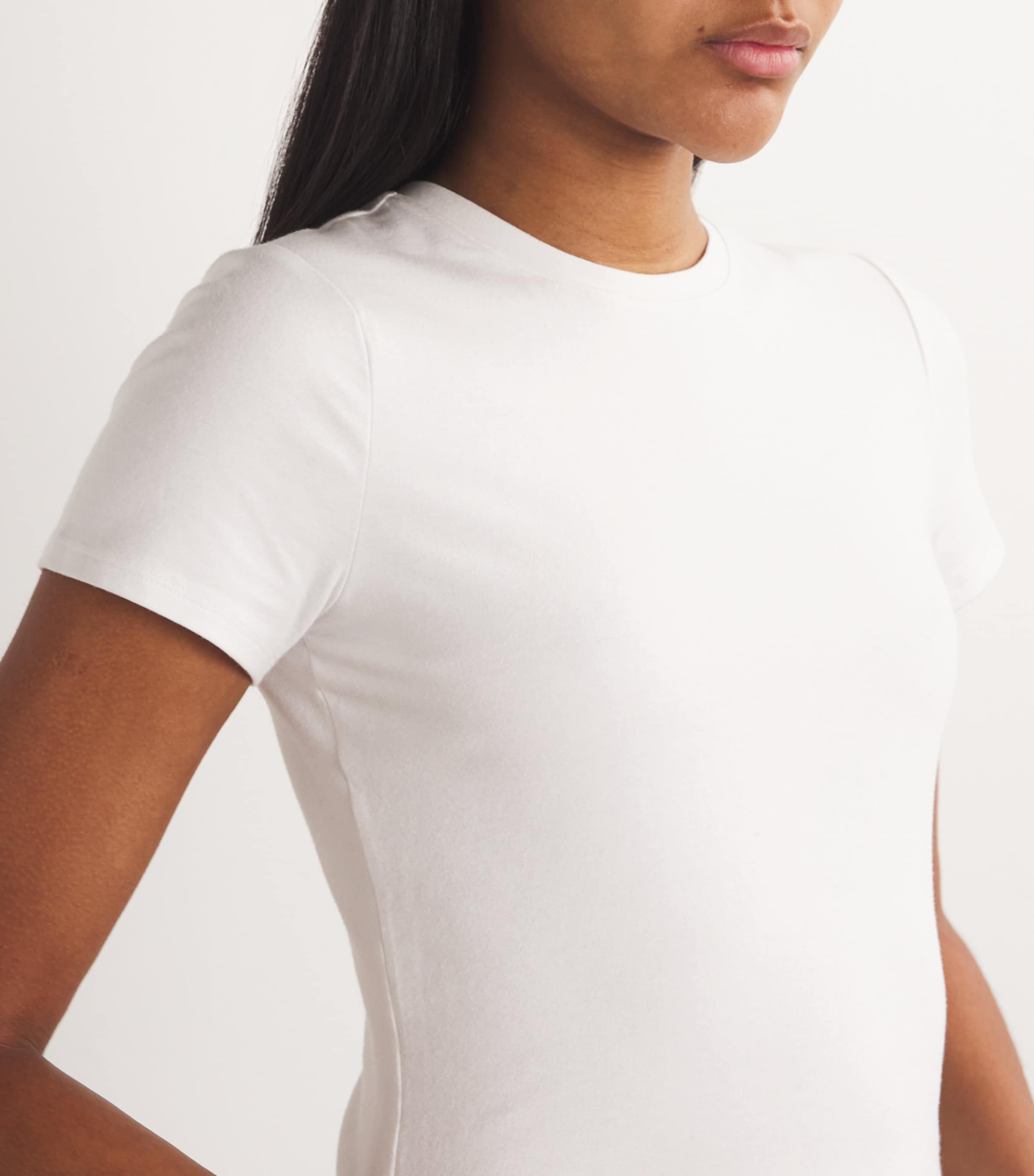 Stretch-Cotton Baby T-Shirt WHITE001 Image 6