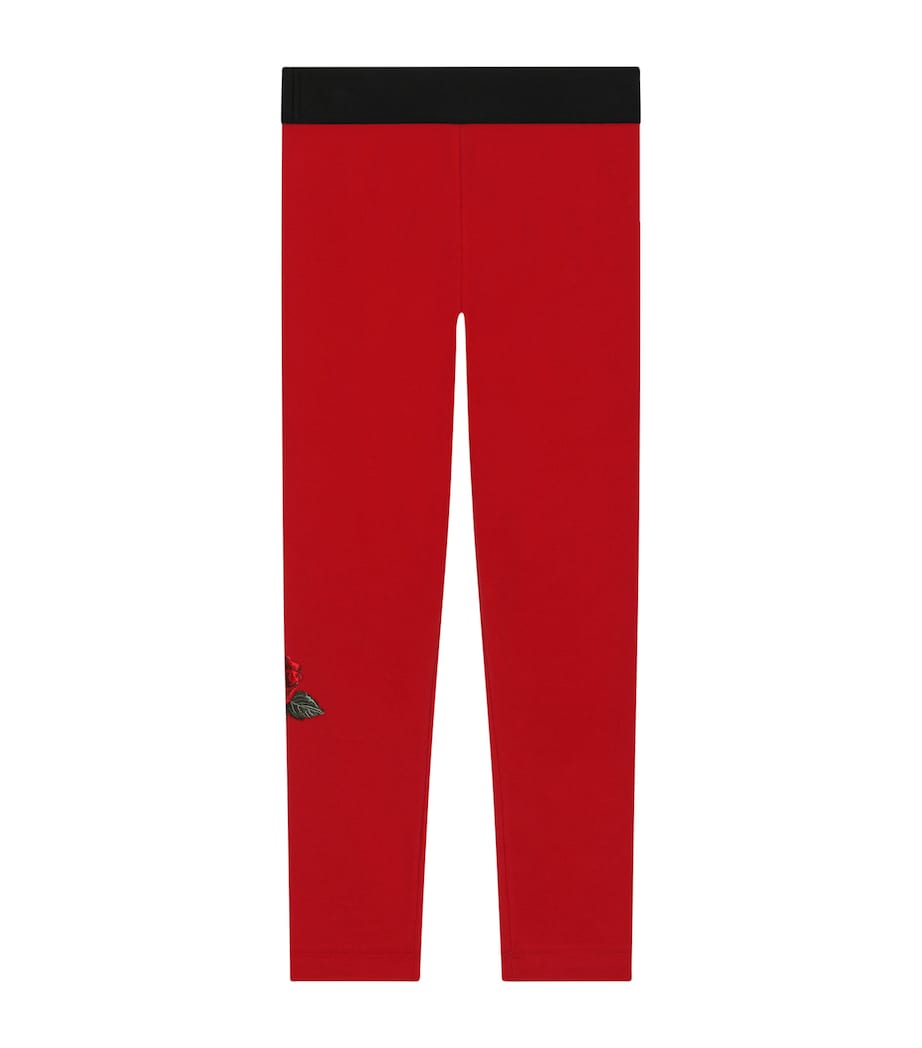 Dolce&Gabbana Kids Logo Print Leggings (2-6 Years) Medium Bord Image 2