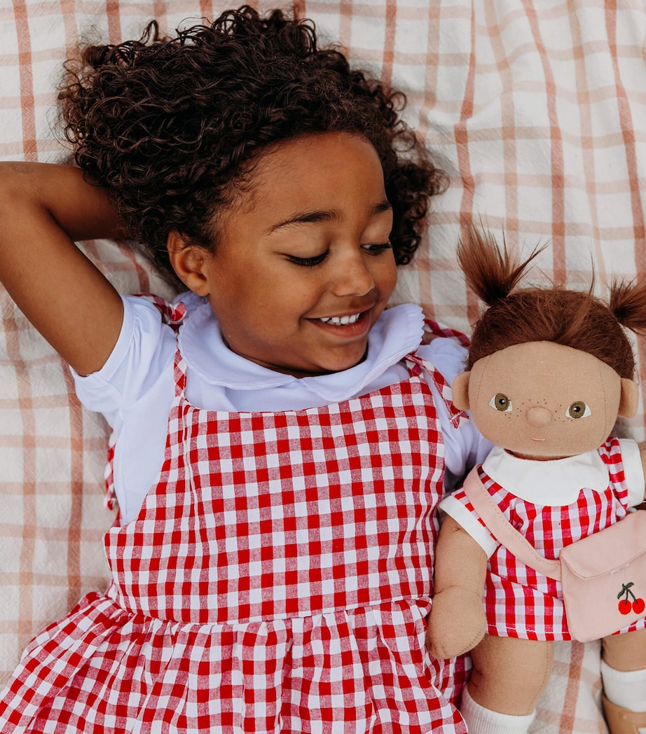 Olli Ella Cherry Gingham Doll Outfit Image 2
