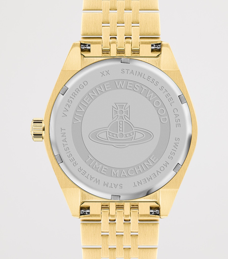 Vivienne Westwood Stainless Steel Lady Sydenham Watch 39mm Pnk Gld Image 4