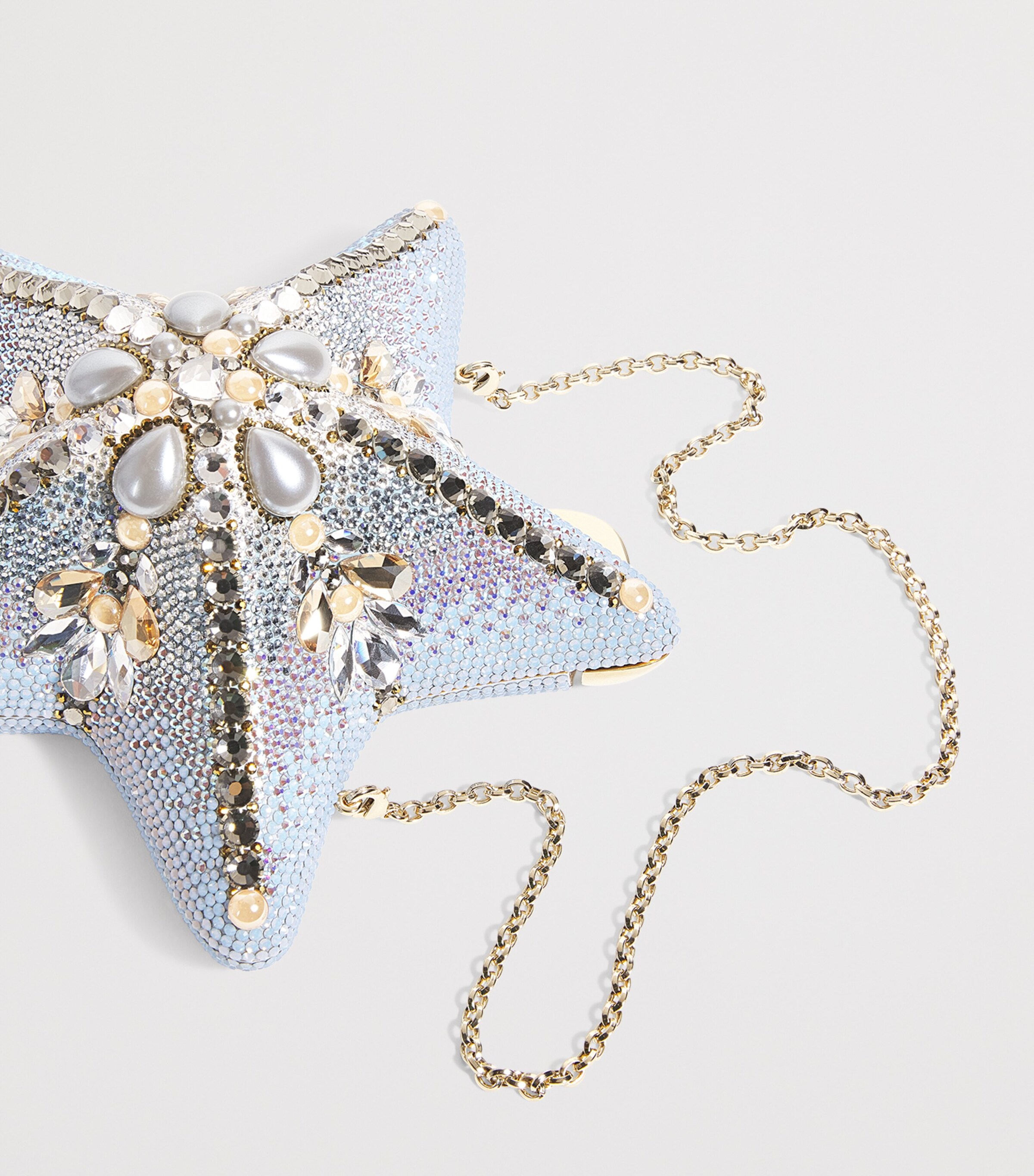 小物 Judith Judith Leiber Multi Crystal Starfish Astro Clutch Bag | Harrods US